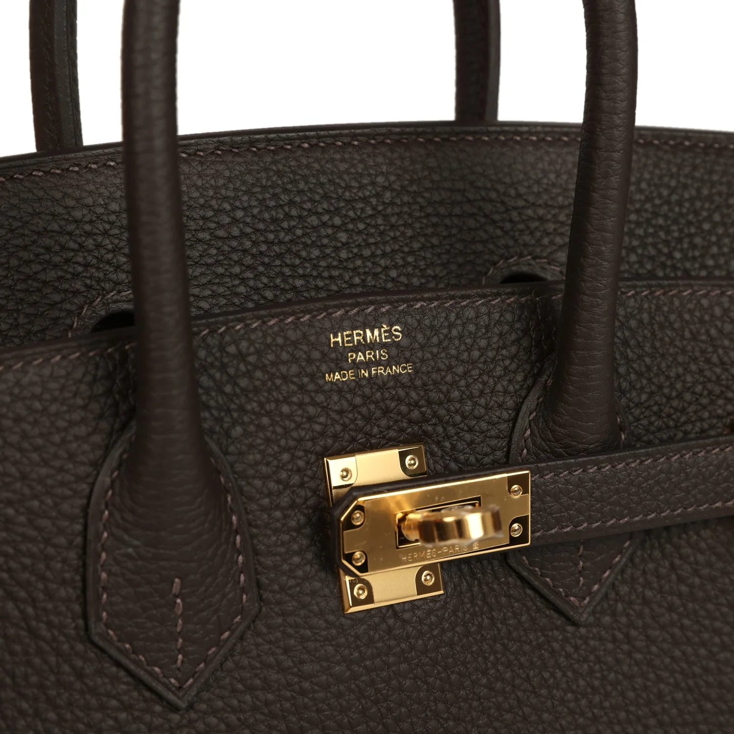 Hermes Birkin 25 Bai-Brun Togo Gold Hardware - Image 7