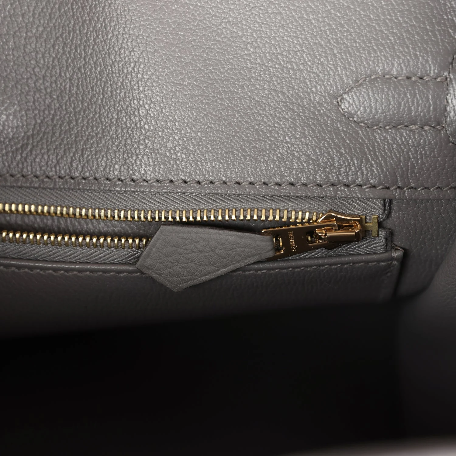 Hermes Birkin 25 Gris Meyer Togo Permabrass Hardware - Image 9