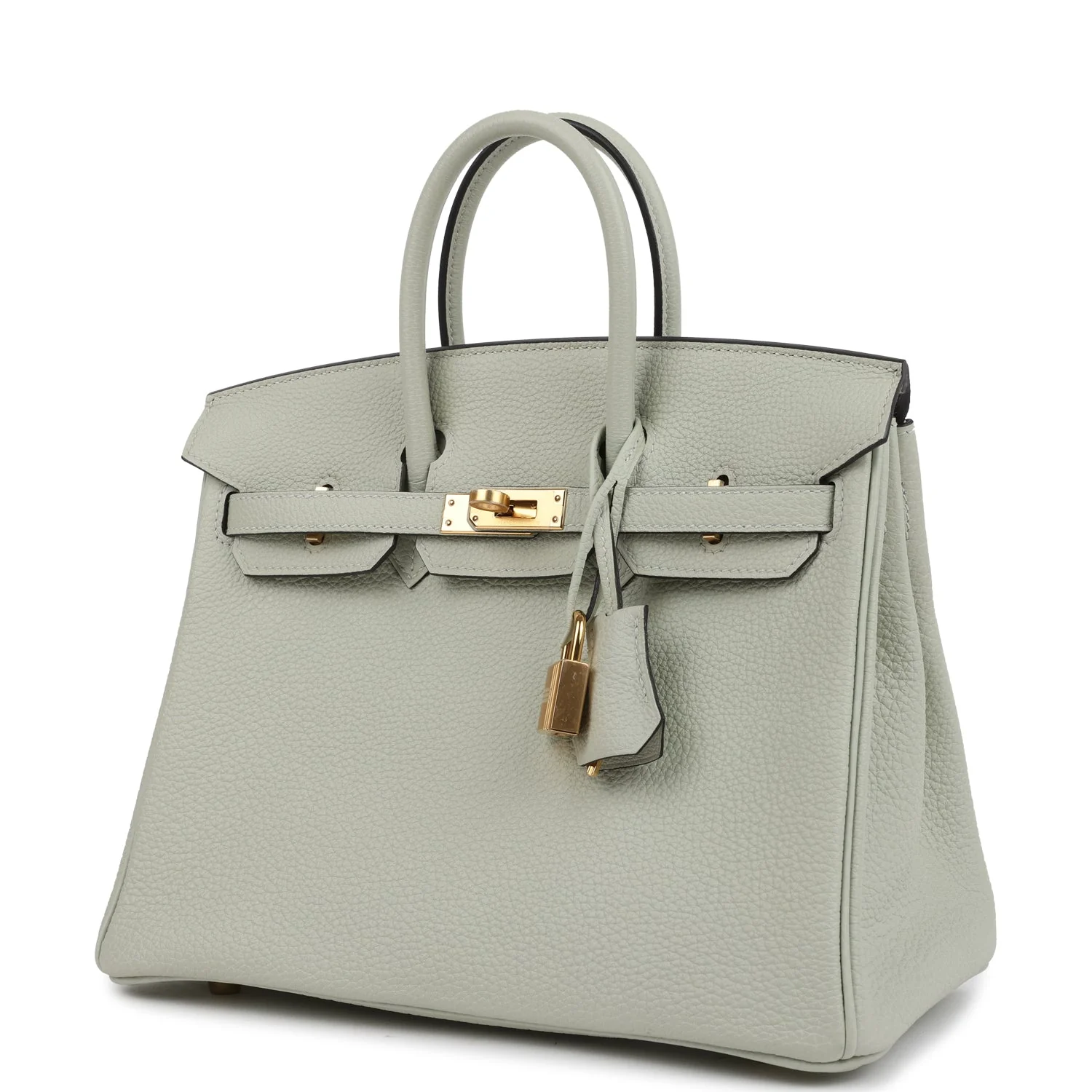 Hermes Birkin 25 Gris Neve Togo Gold Hardware - Image 5