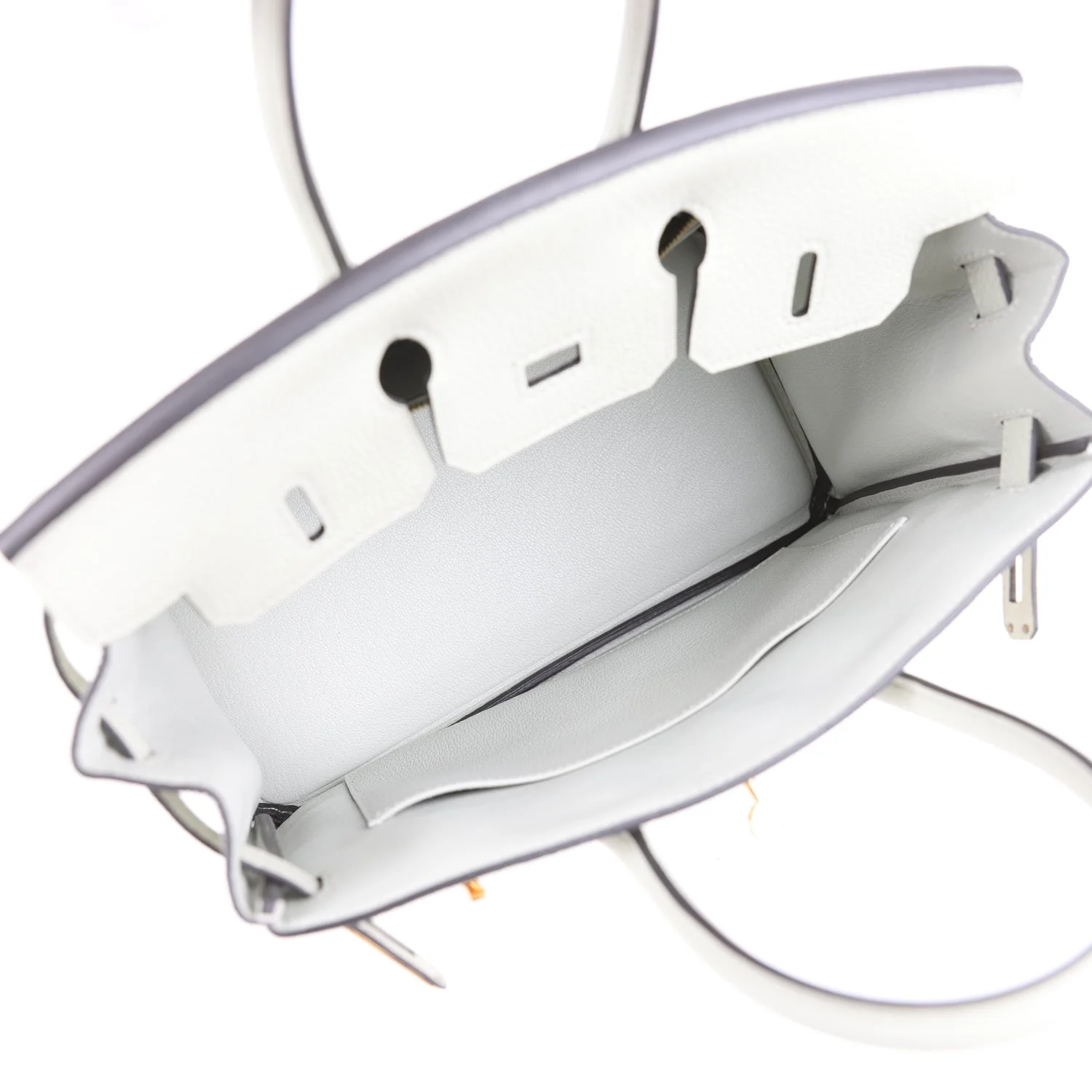 Hermes Birkin 25 Gris Neve Togo Gold Hardware - Image 7