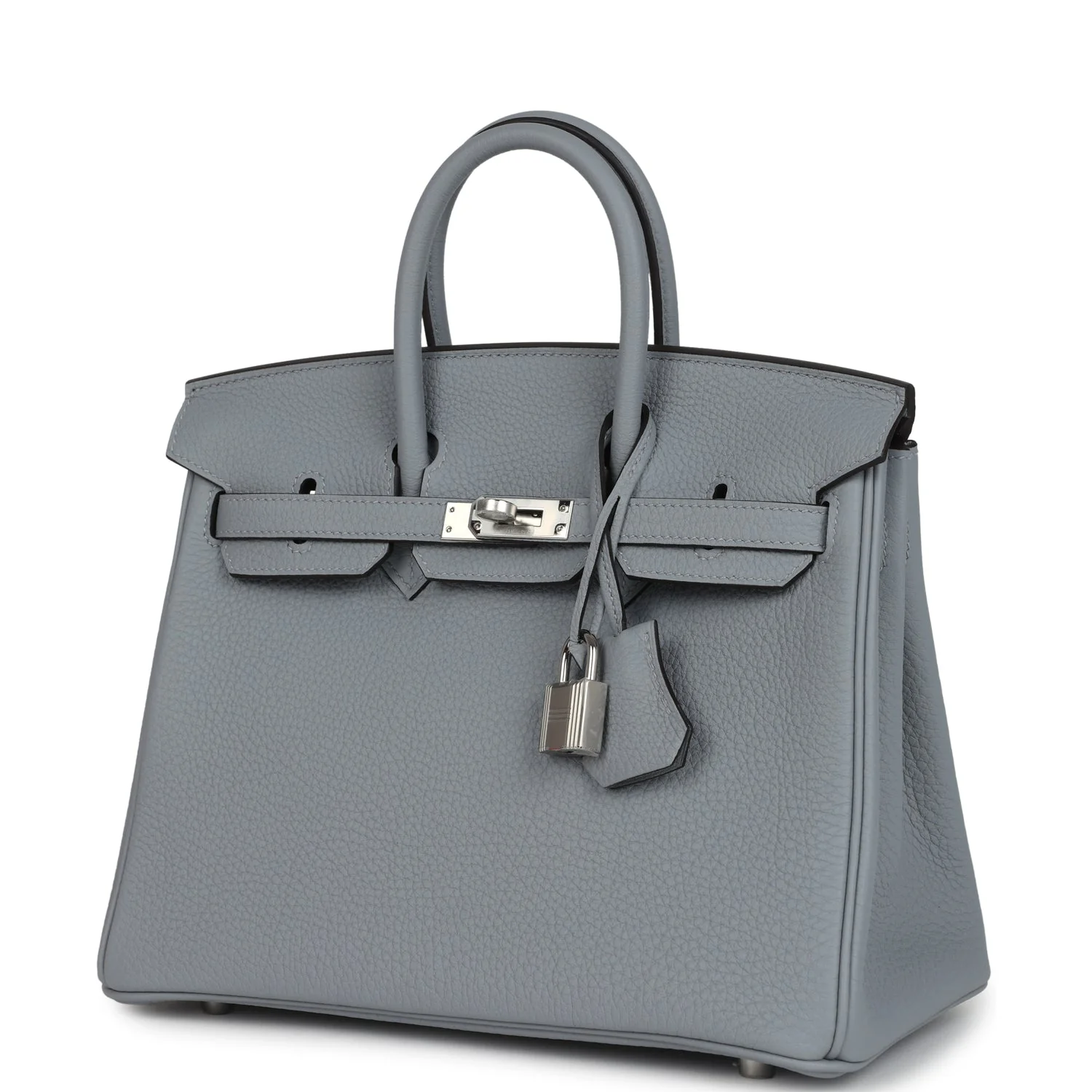 Hermes Birkin 25 Gris Pantin Togo Palladium Hardware - Image 5