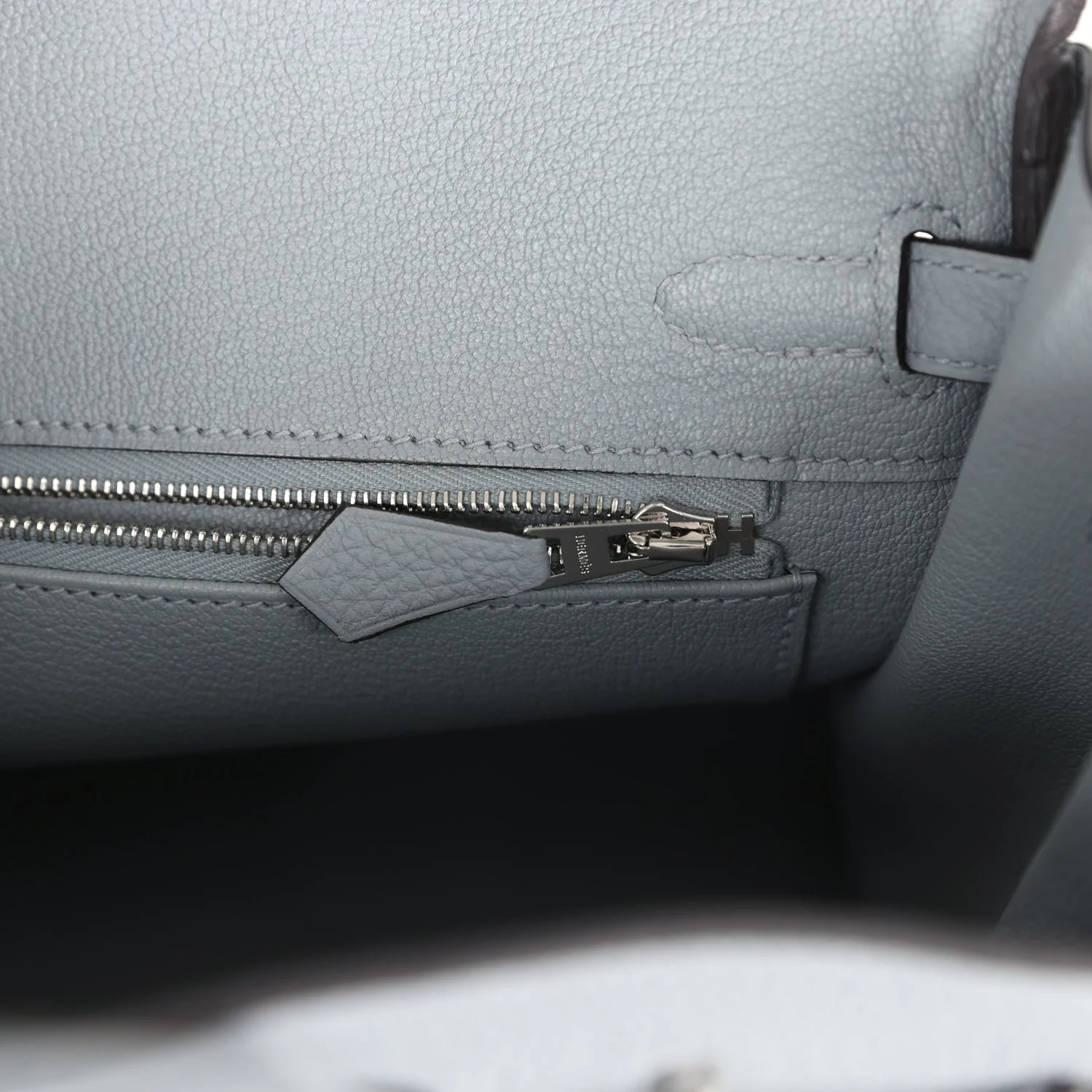 Hermes Birkin 25 Gris Pantin Togo Palladium Hardware - Image 9