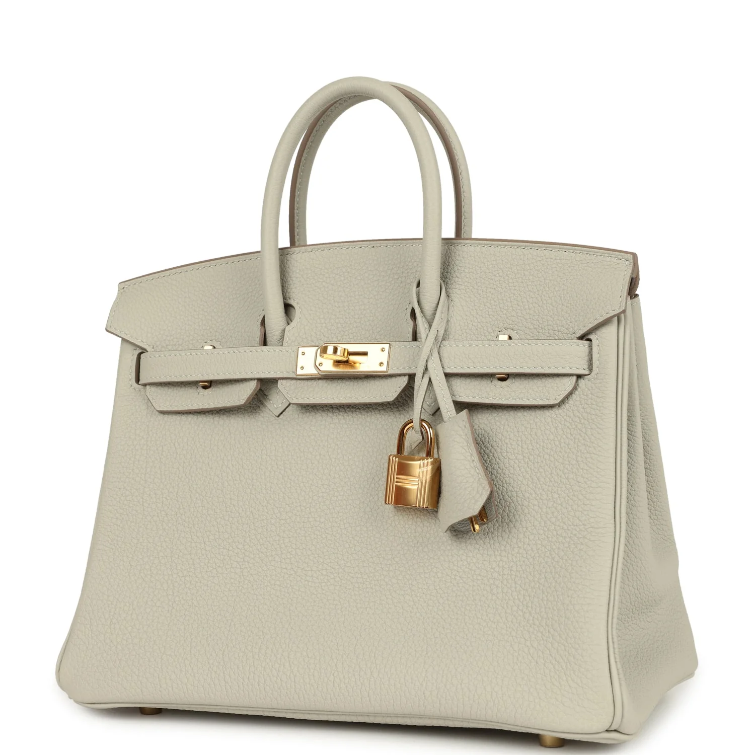 Hermes Birkin 25 Gris Perle Togo Gold Hardware - Image 5