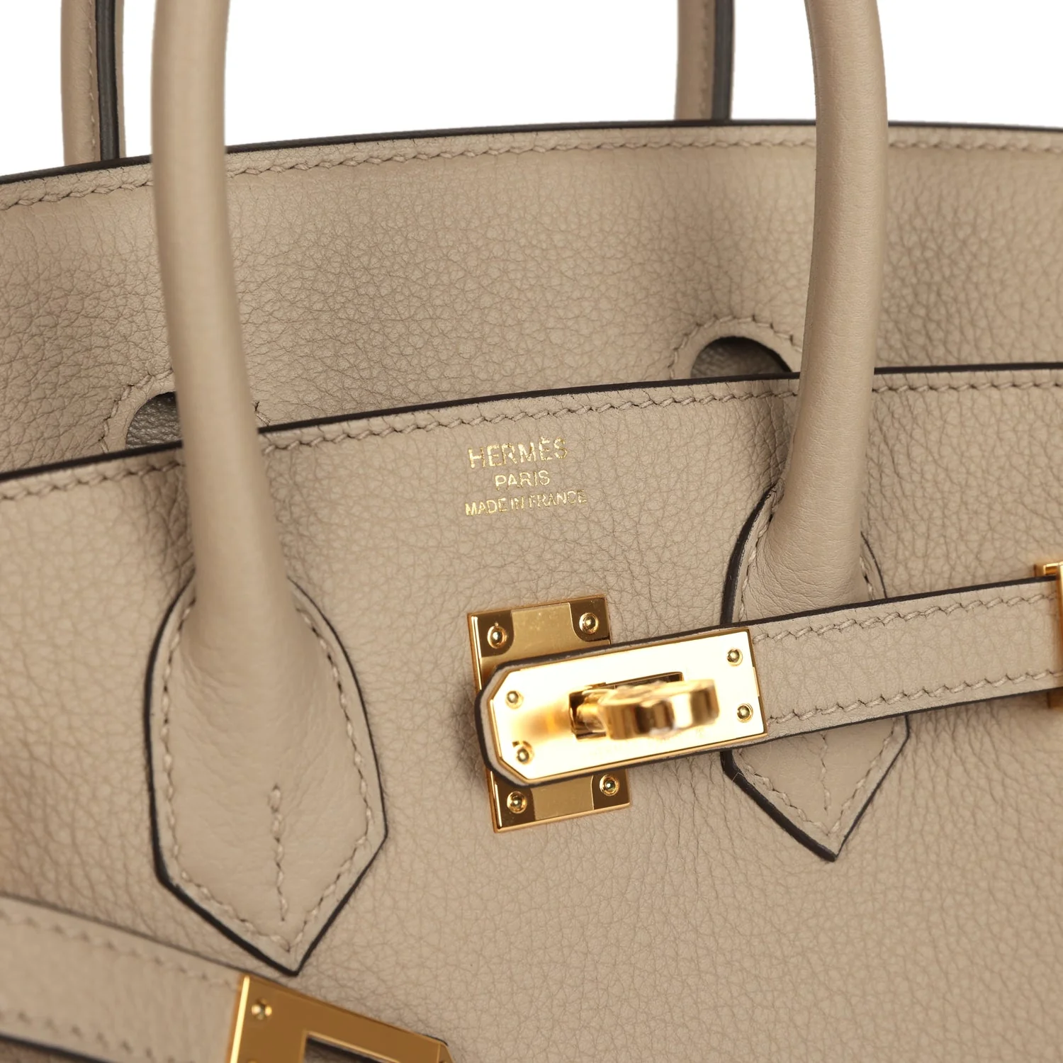 Hermes Birkin 25 Gris Tourterelle Togo Gold Hardware - Image 7