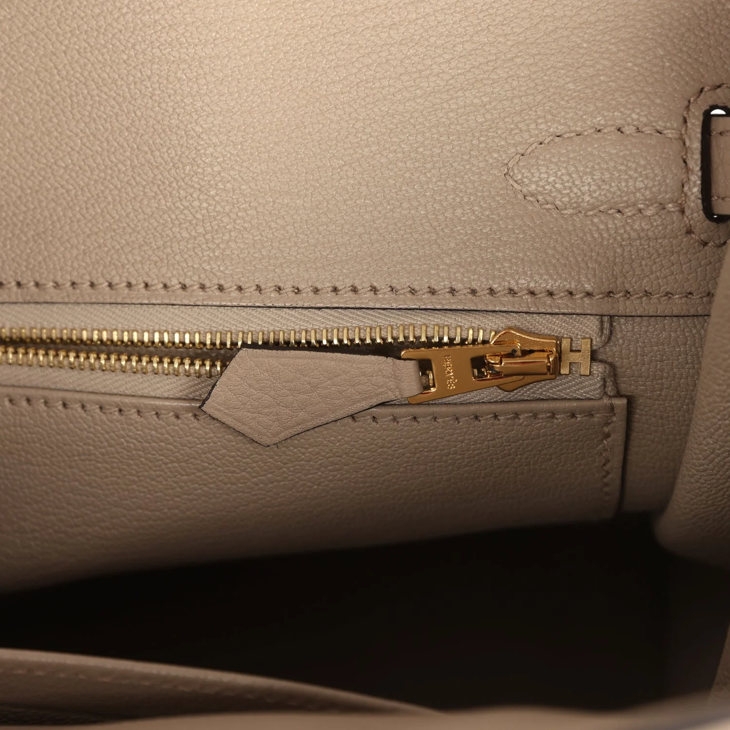 Hermes Birkin 25 Gris Tourterelle Togo Gold Hardware - Image 9