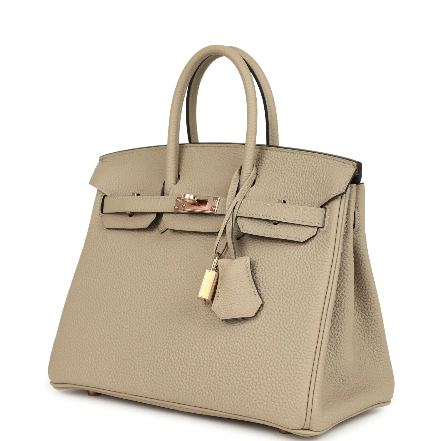 Hermes Birkin 25 Gris Tourterelle Togo Rose Gold Hardware - Image 5