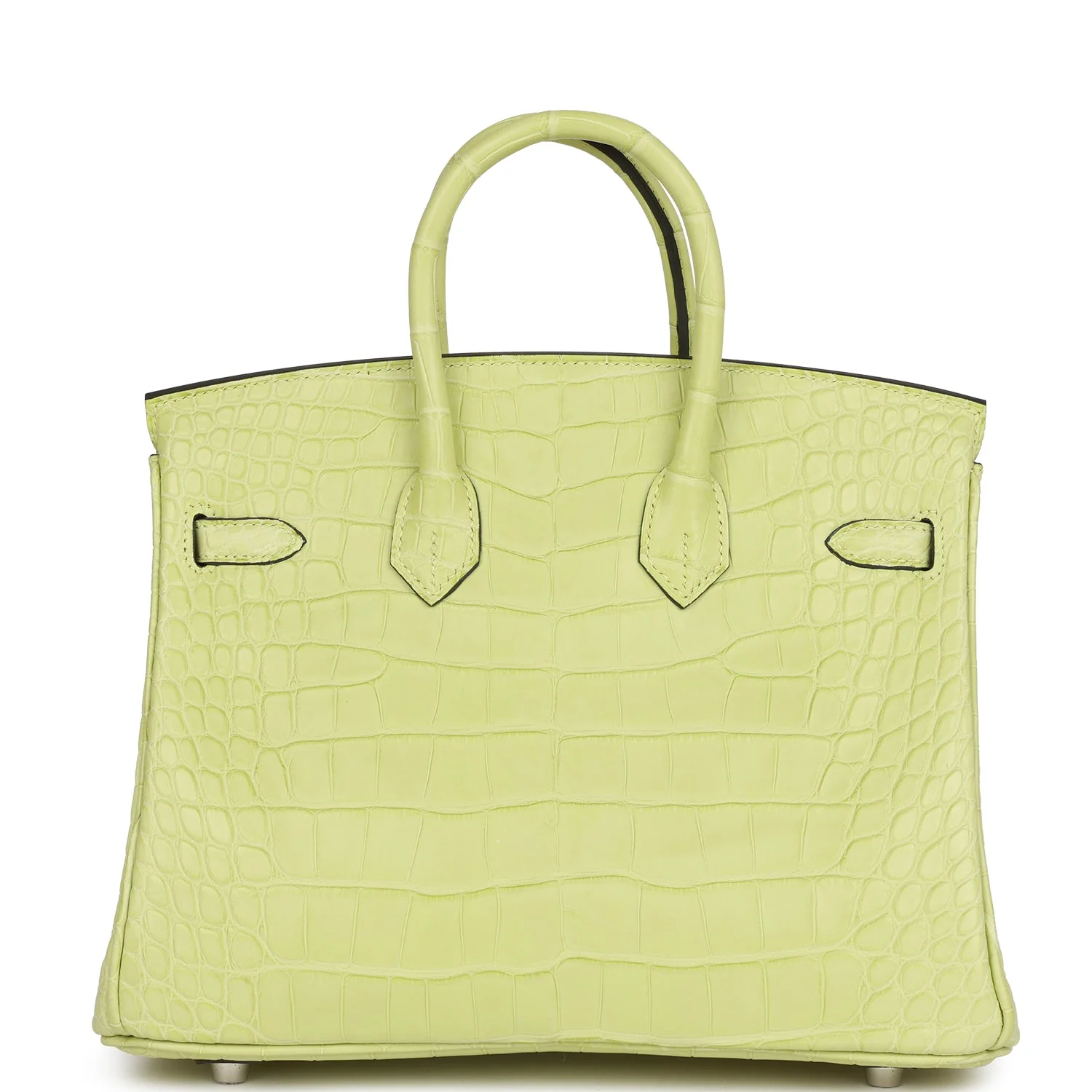 Hermes Birkin 25 Jaune Bourgeon Matte Alligator Palladium Hardware - Image 4