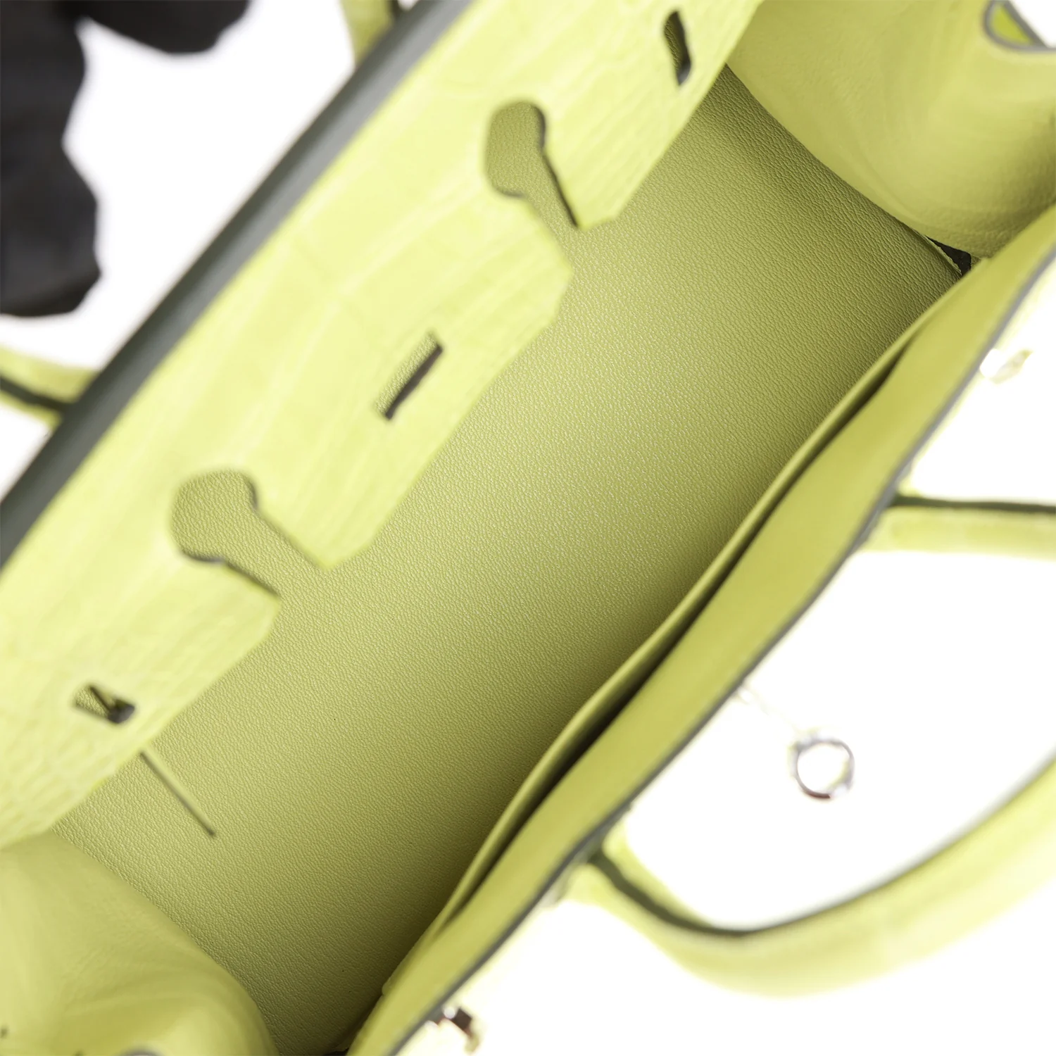 Hermes Birkin 25 Jaune Bourgeon Matte Alligator Palladium Hardware - Image 8