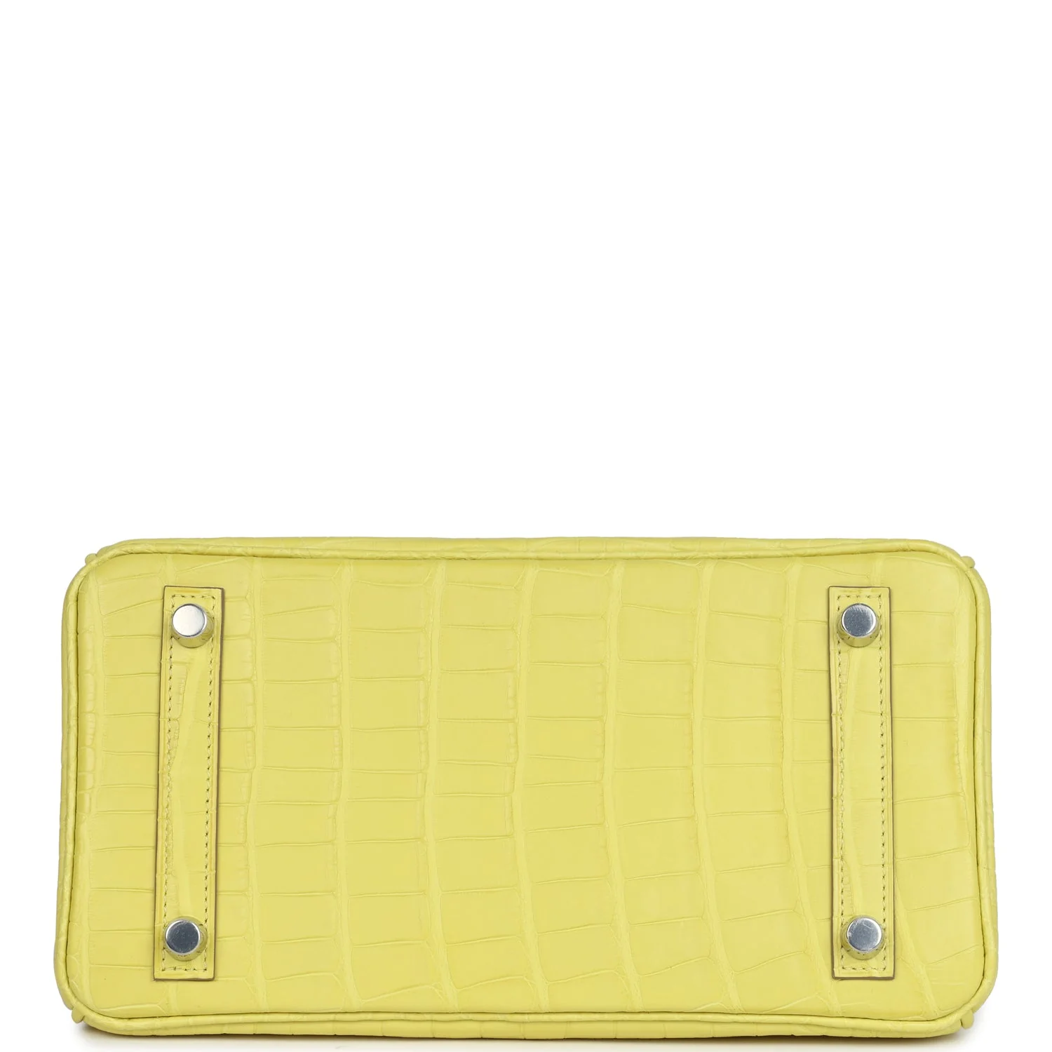 Hermes Birkin 25 Lime Matte Alligator Palladium Hardware - Image 6