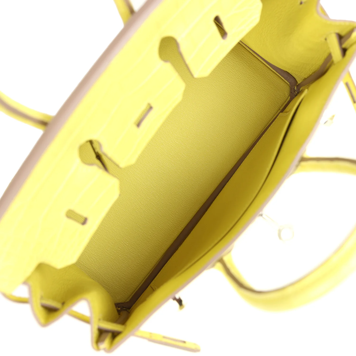 Hermes Birkin 25 Lime Matte Alligator Palladium Hardware - Image 8