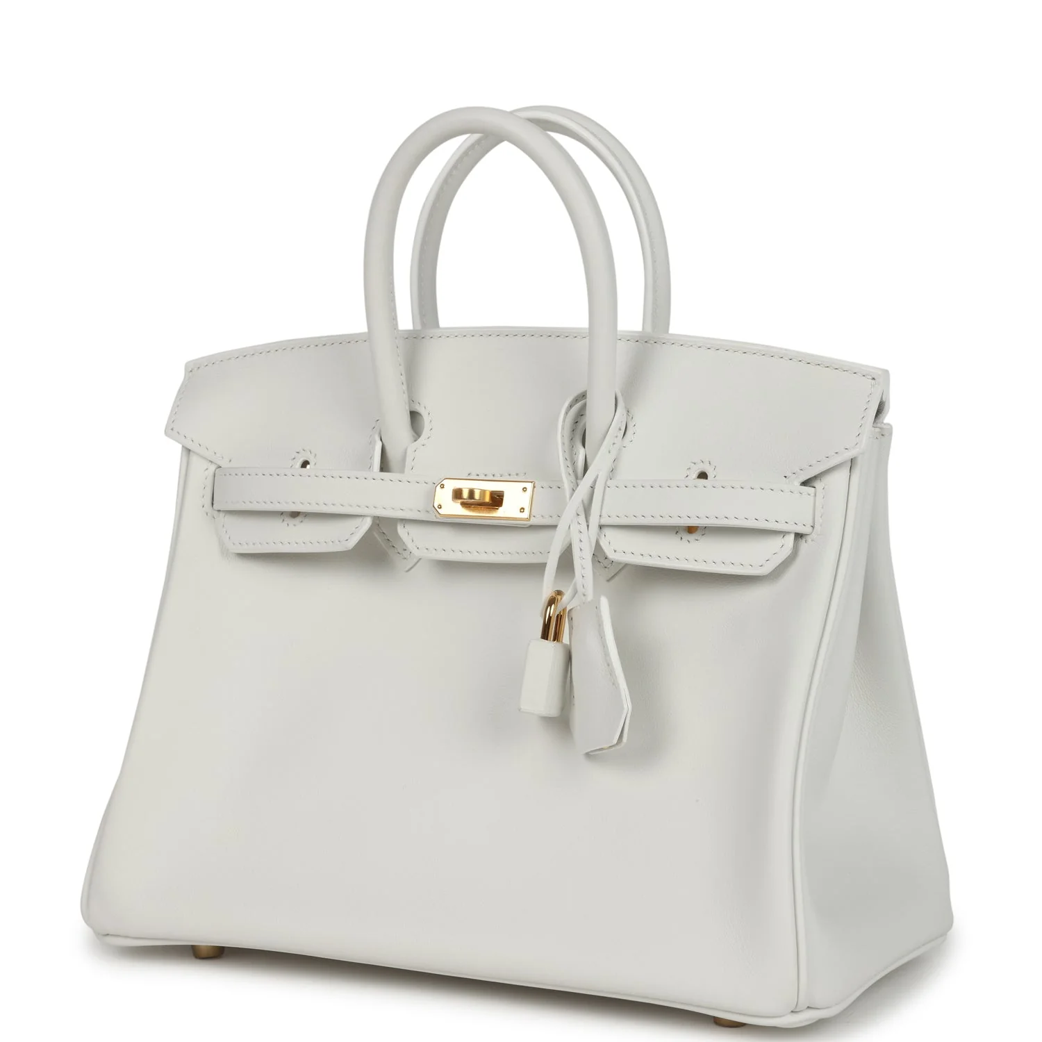 Hermes Birkin 25 New White Swift Gold Hardware - Image 5