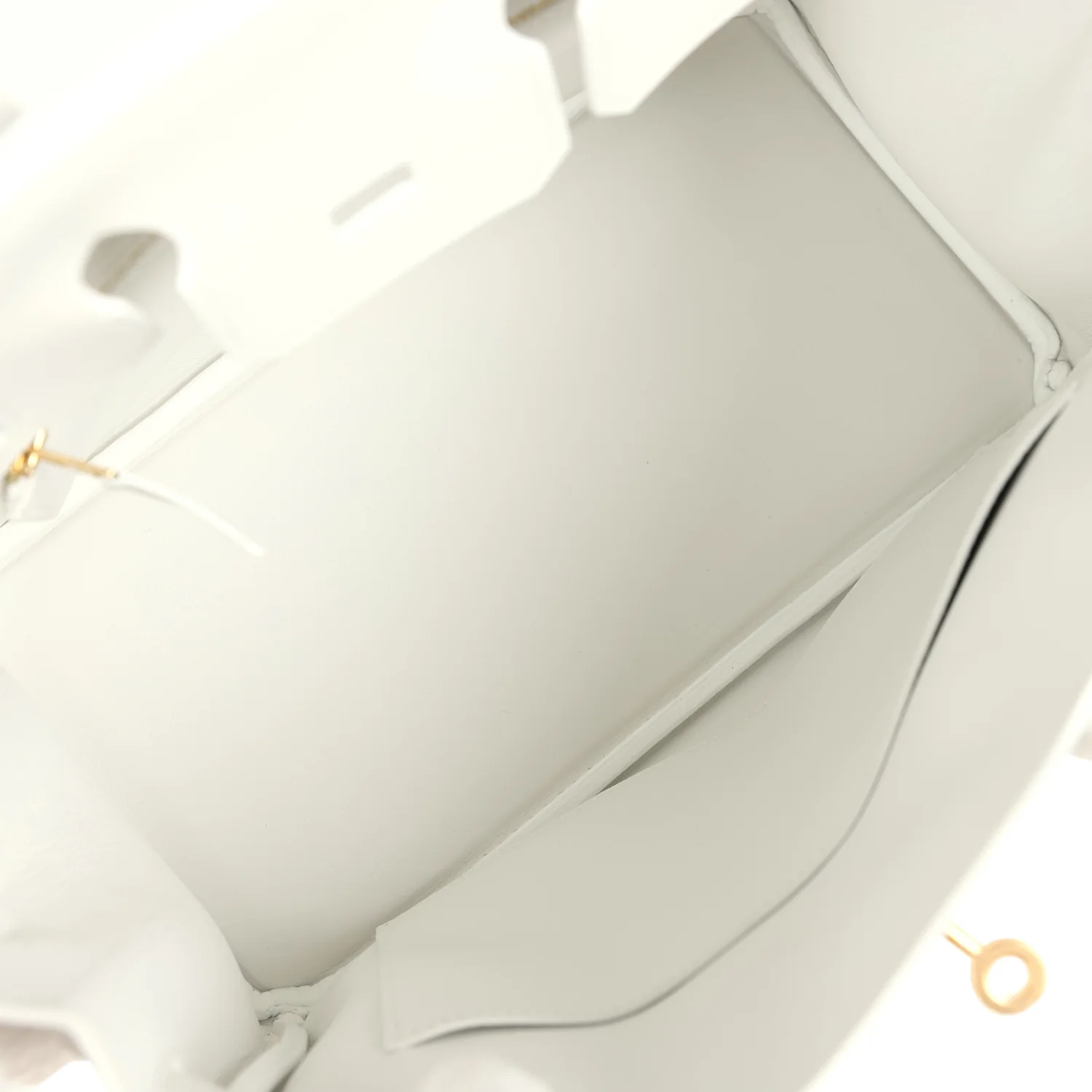 Hermes Birkin 25 New White Swift Gold Hardware - Image 8