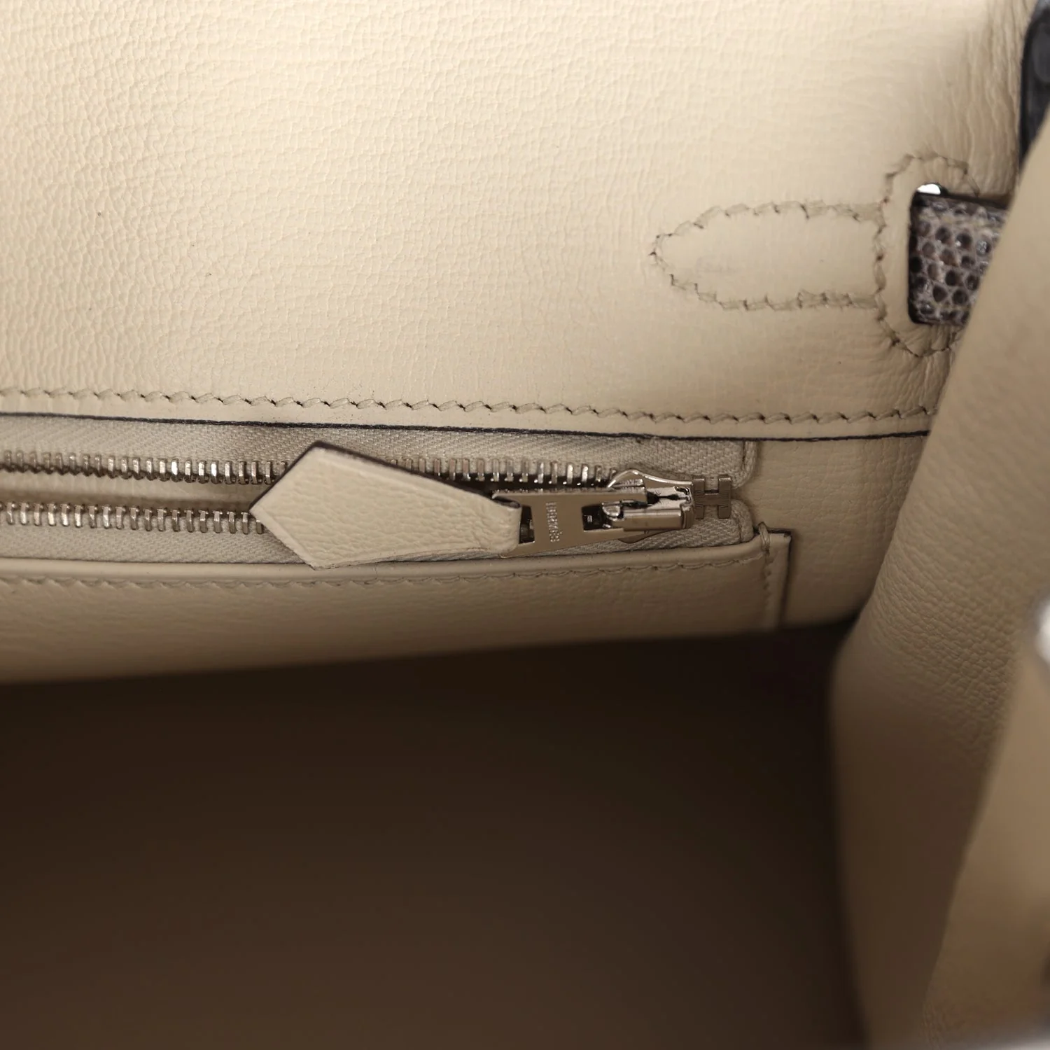 Hermes Birkin 25 Ombre Varanus Salvator Lizard Palladium Hardware - Image 9