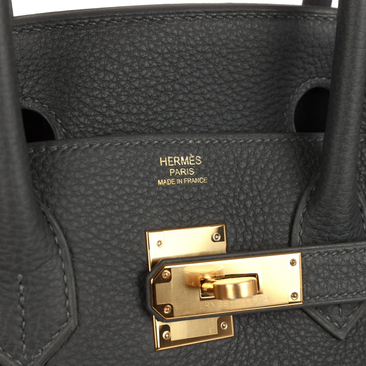 Hermes Birkin 30 Ardoise Togo Gold Hardware - Image 7