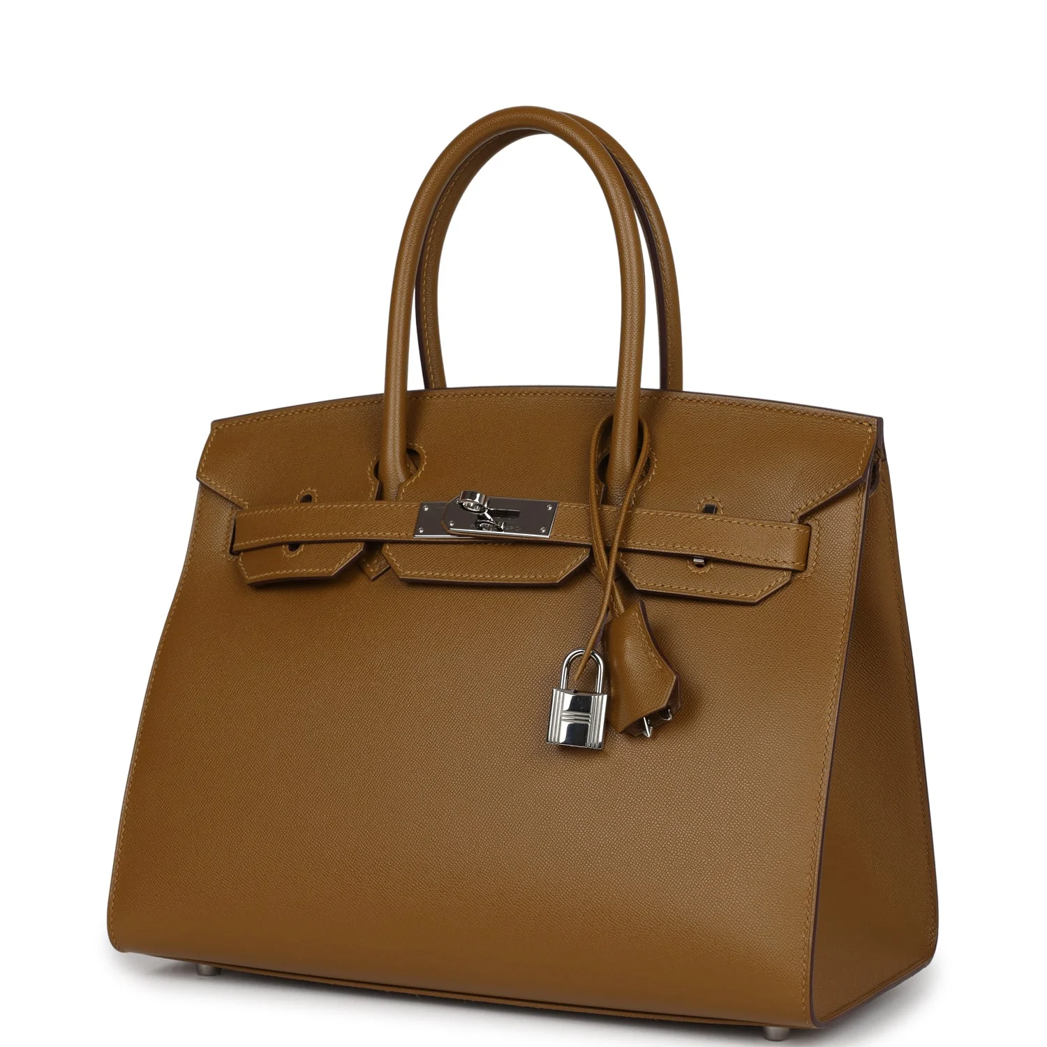 Pre-owned Hermes Birkin Sellier 30 Bronze Dore Madame Palladium Hardware - Image 5