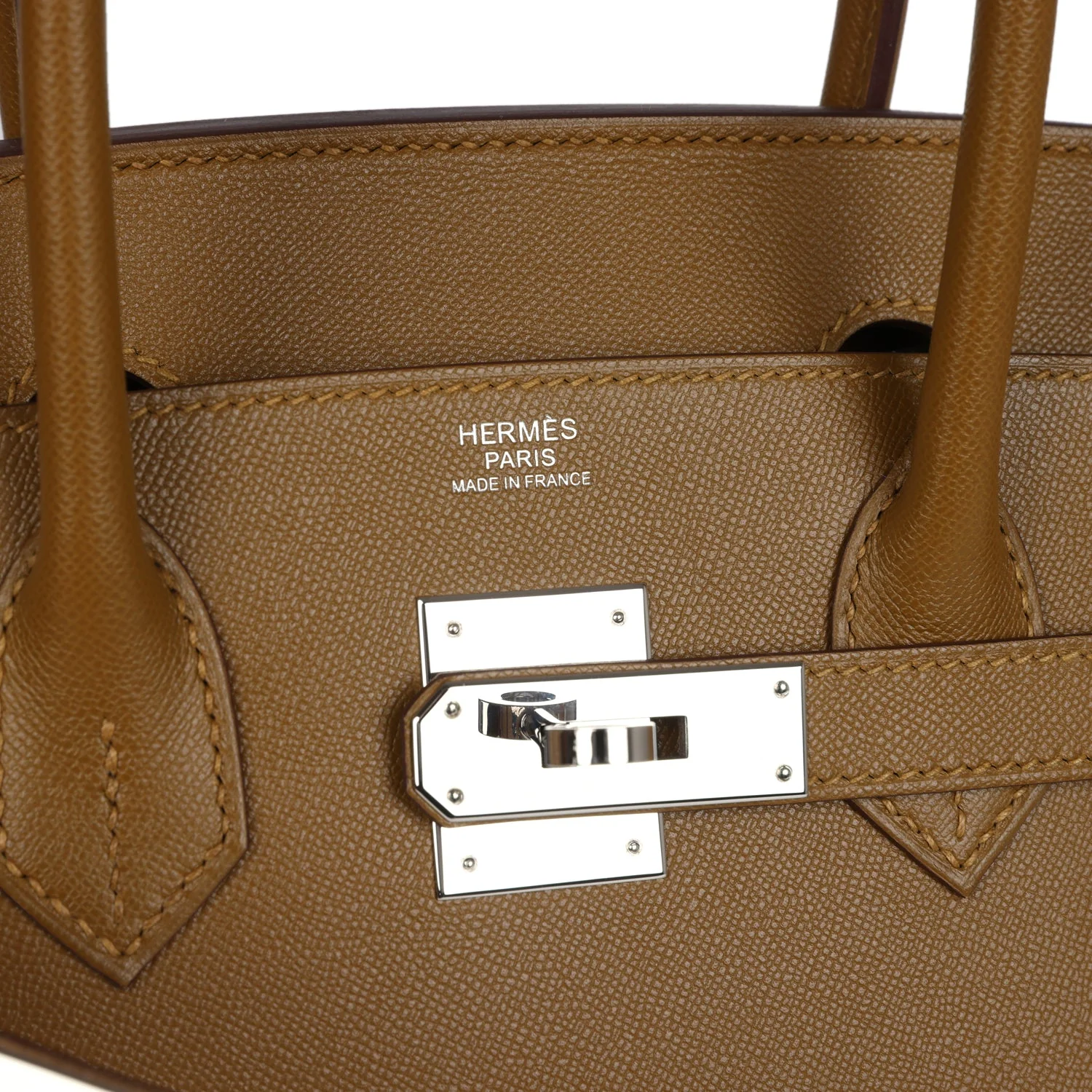 Pre-owned Hermes Birkin Sellier 30 Bronze Dore Madame Palladium Hardware - Image 7