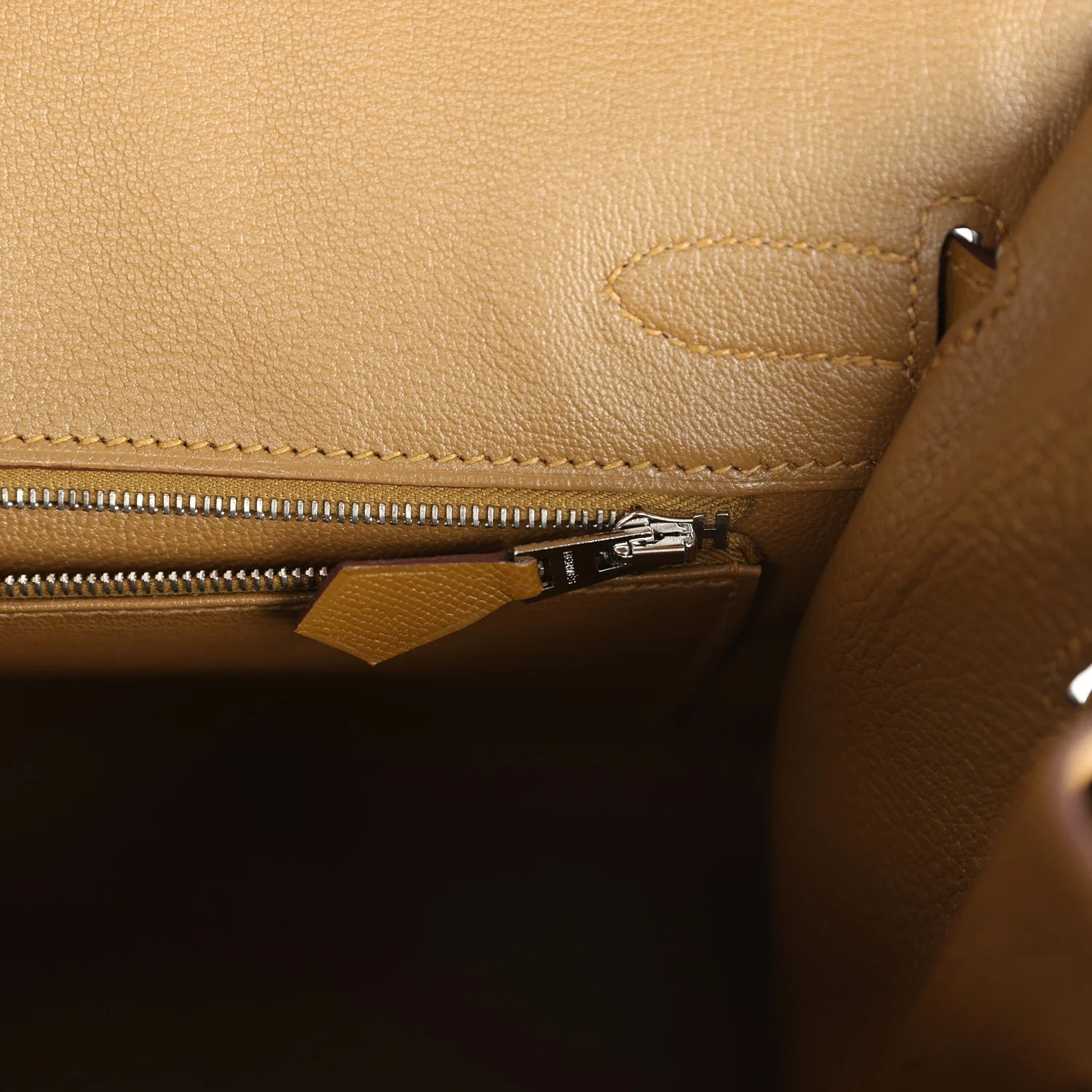 Pre-owned Hermes Birkin Sellier 30 Bronze Dore Madame Palladium Hardware - Image 9