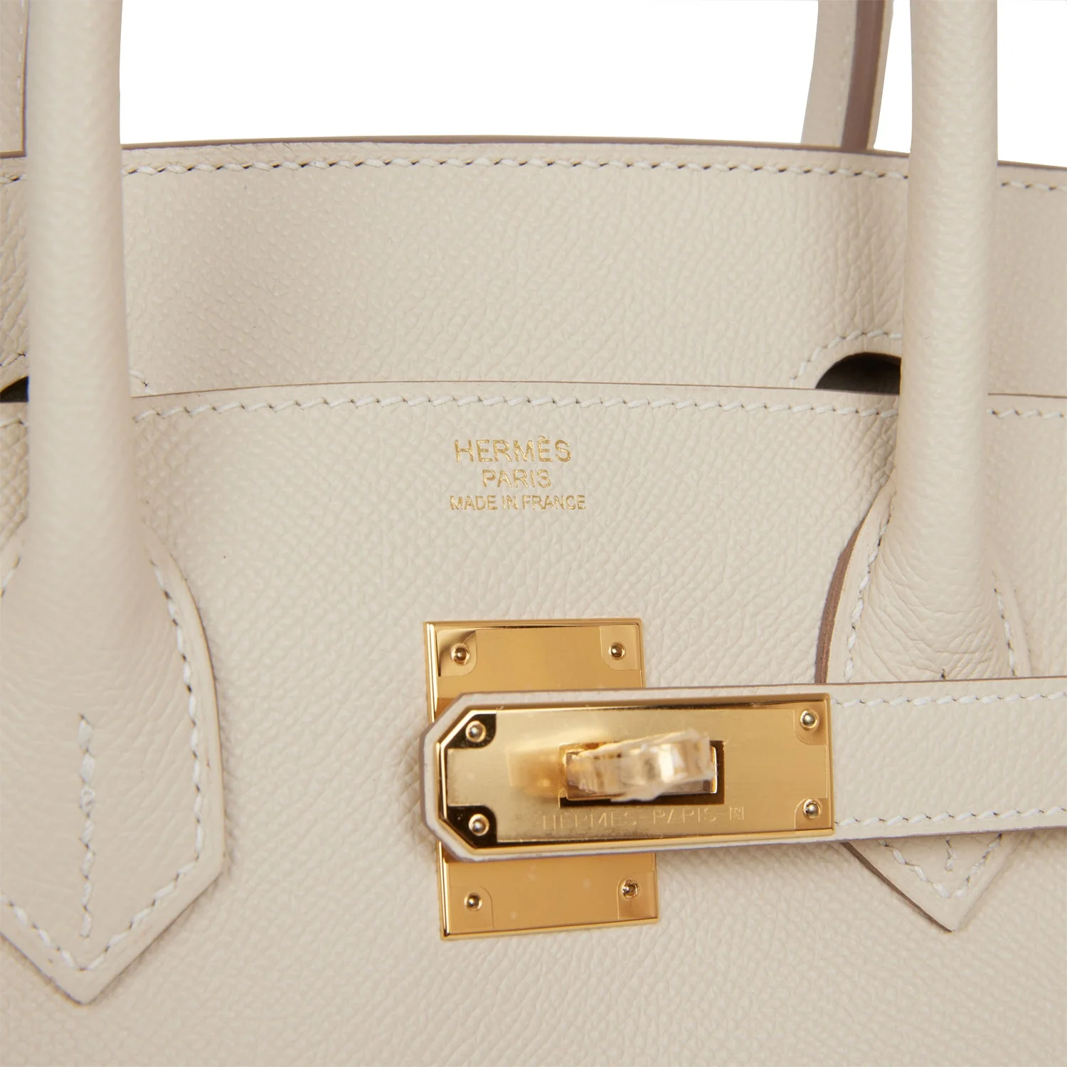Hermes Birkin 30 Craie Epsom Gold Hardware - Image 7