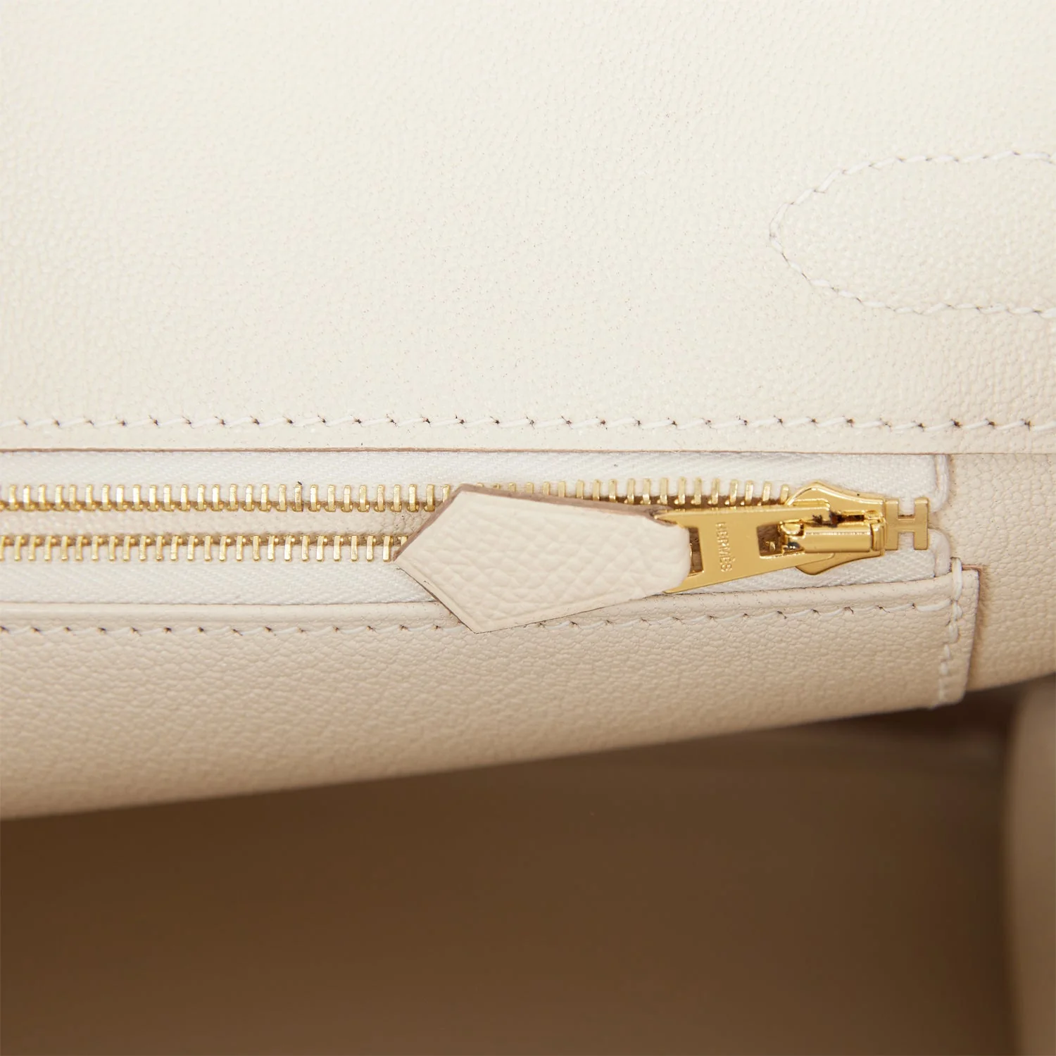 Hermes Birkin 30 Craie Epsom Gold Hardware - Image 9