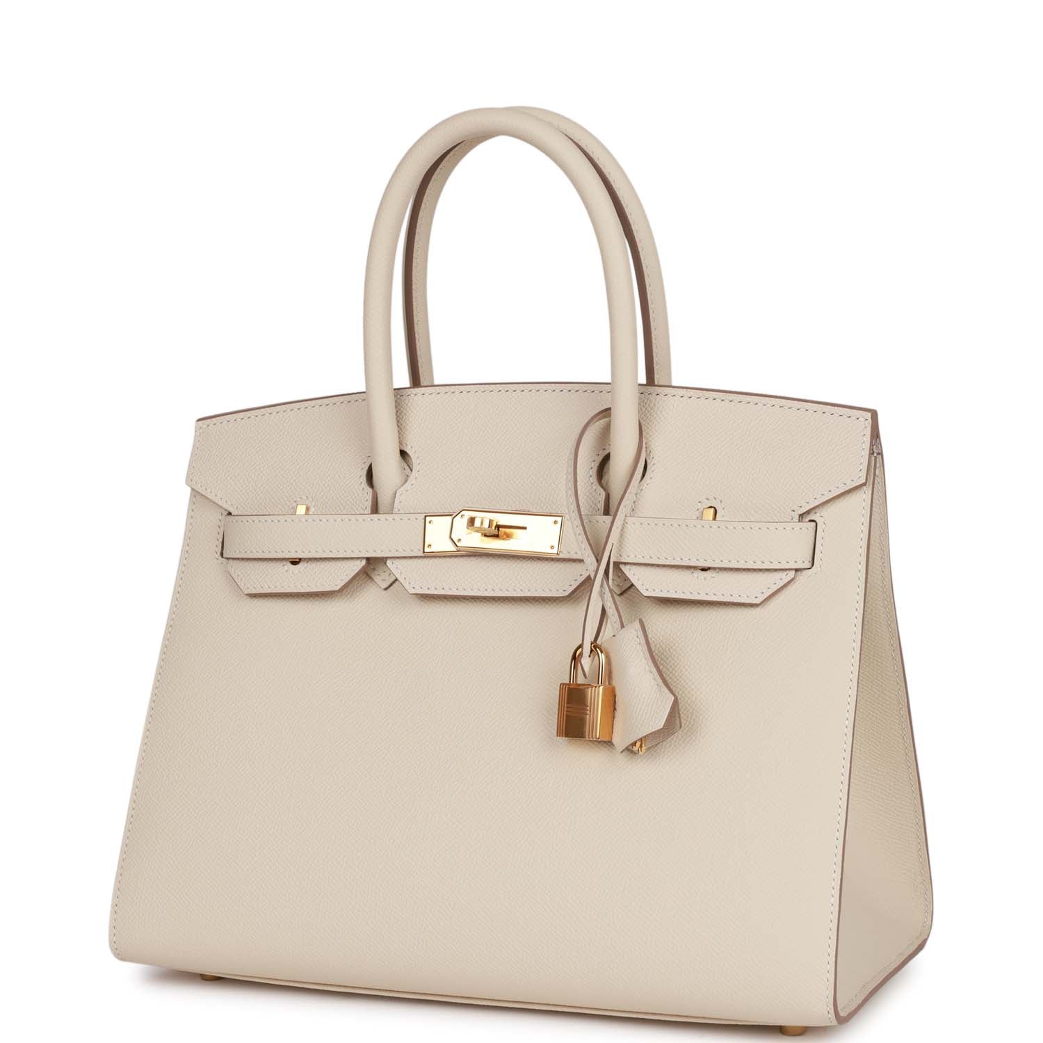 Hermes Birkin Sellier 30 Craie Epsom Gold Hardware - Image 5