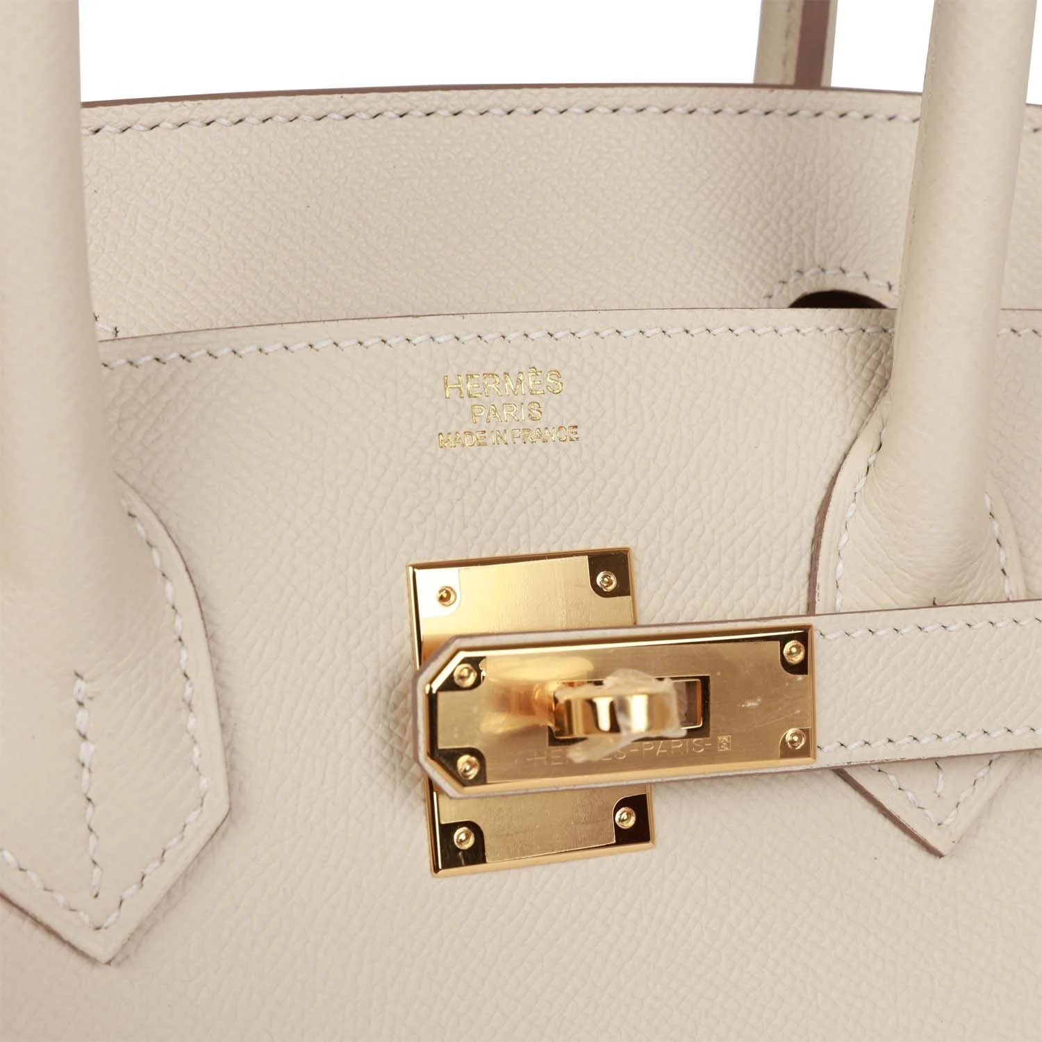 Hermes Birkin Sellier 30 Craie Epsom Gold Hardware - Image 7