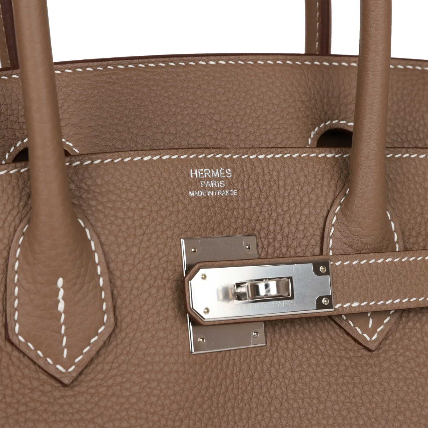 Hermes Birkin 30 Etoupe Togo Palladium Hardware - Image 7