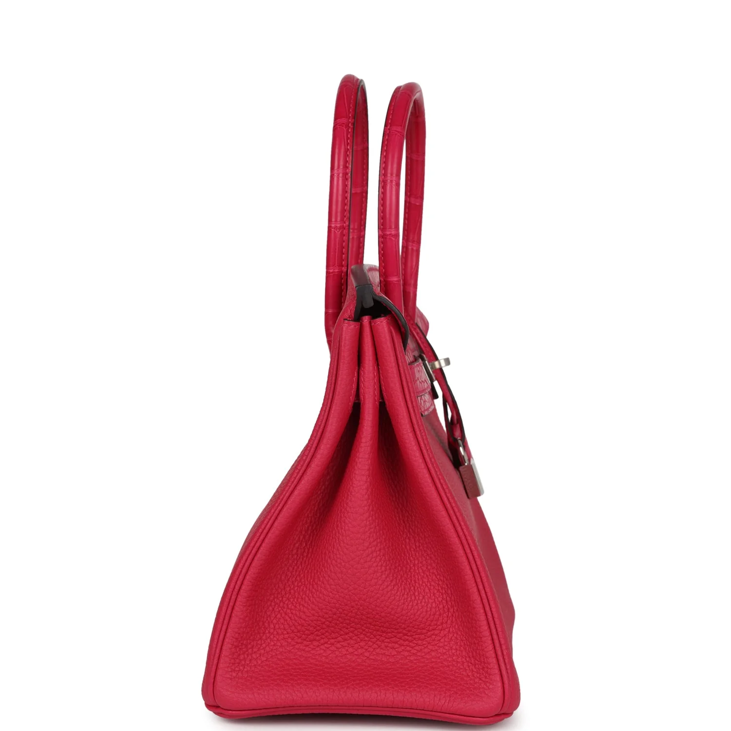 Hermes Birkin 30 Framboise Matte Alligator Togo Touch Palladium Hardware - Image 3