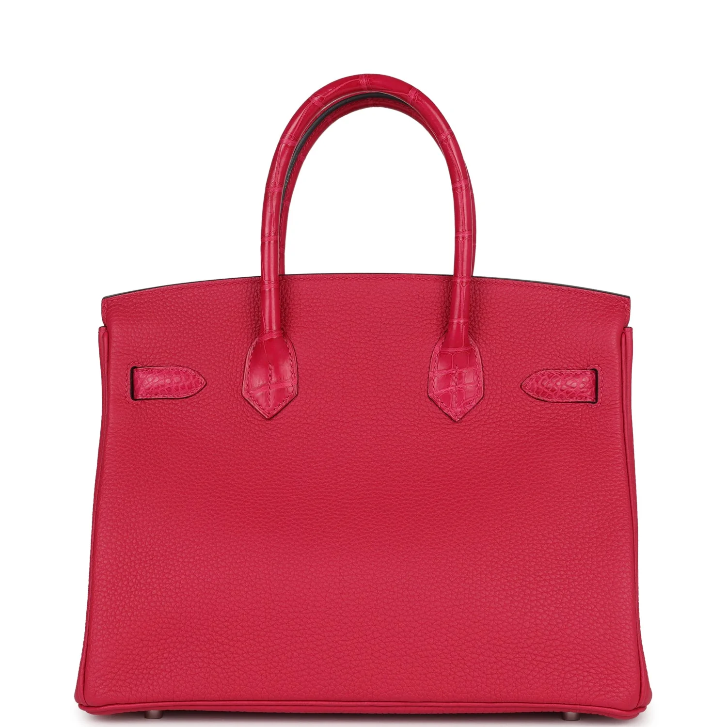 Hermes Birkin 30 Framboise Matte Alligator Togo Touch Palladium Hardware - Image 4