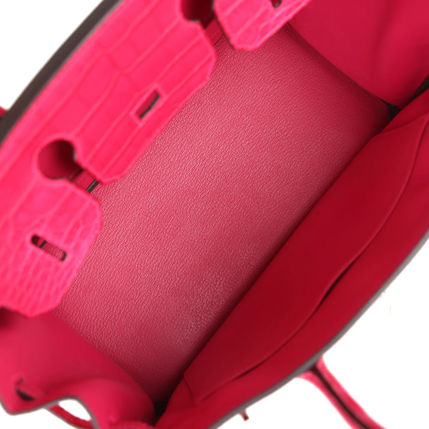 Hermes Birkin 30 Framboise Matte Alligator Togo Touch Palladium Hardware - Image 8