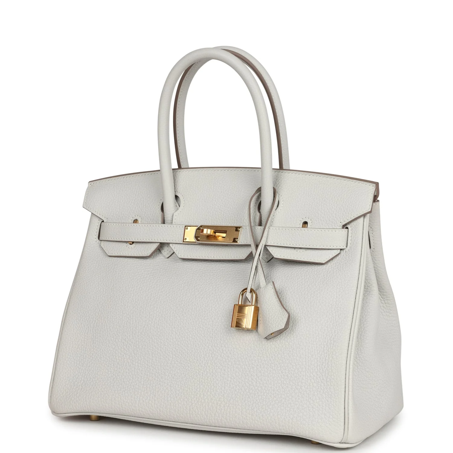 Hermes Birkin 30 Gris Perle Togo Gold Hardware - Image 5