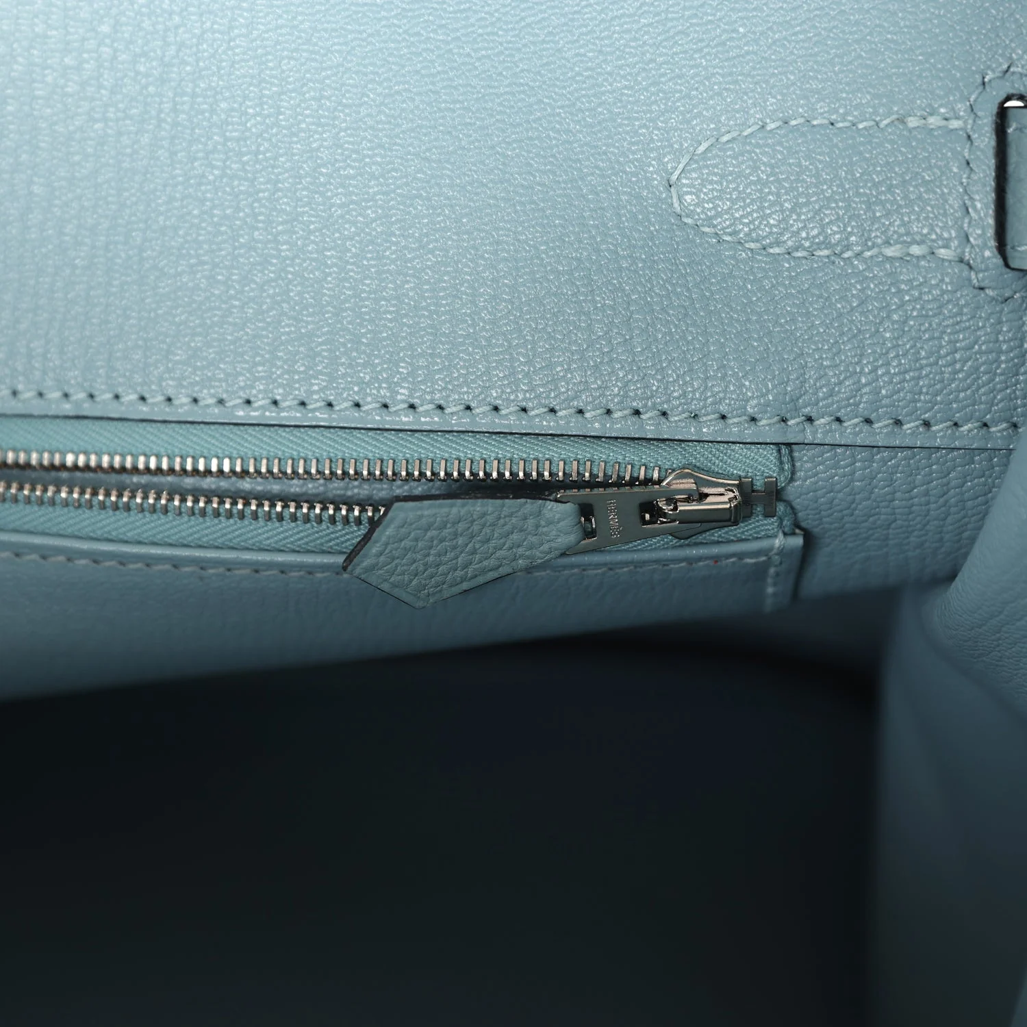 Hermes Birkin 35 Ciel Togo Palladium Hardware - Image 9