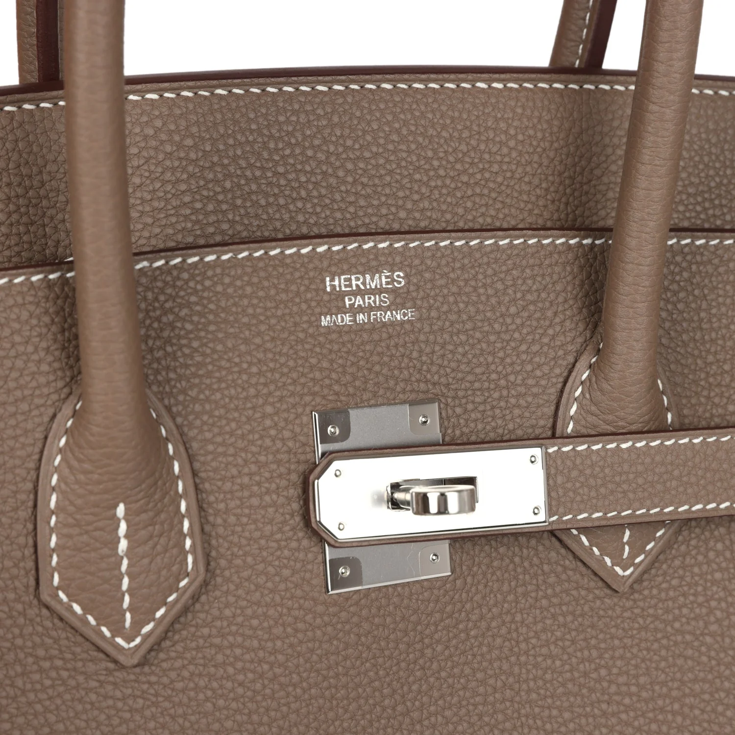 Hermes Birkin 35 Etoupe Togo Palladium Hardware - Image 7
