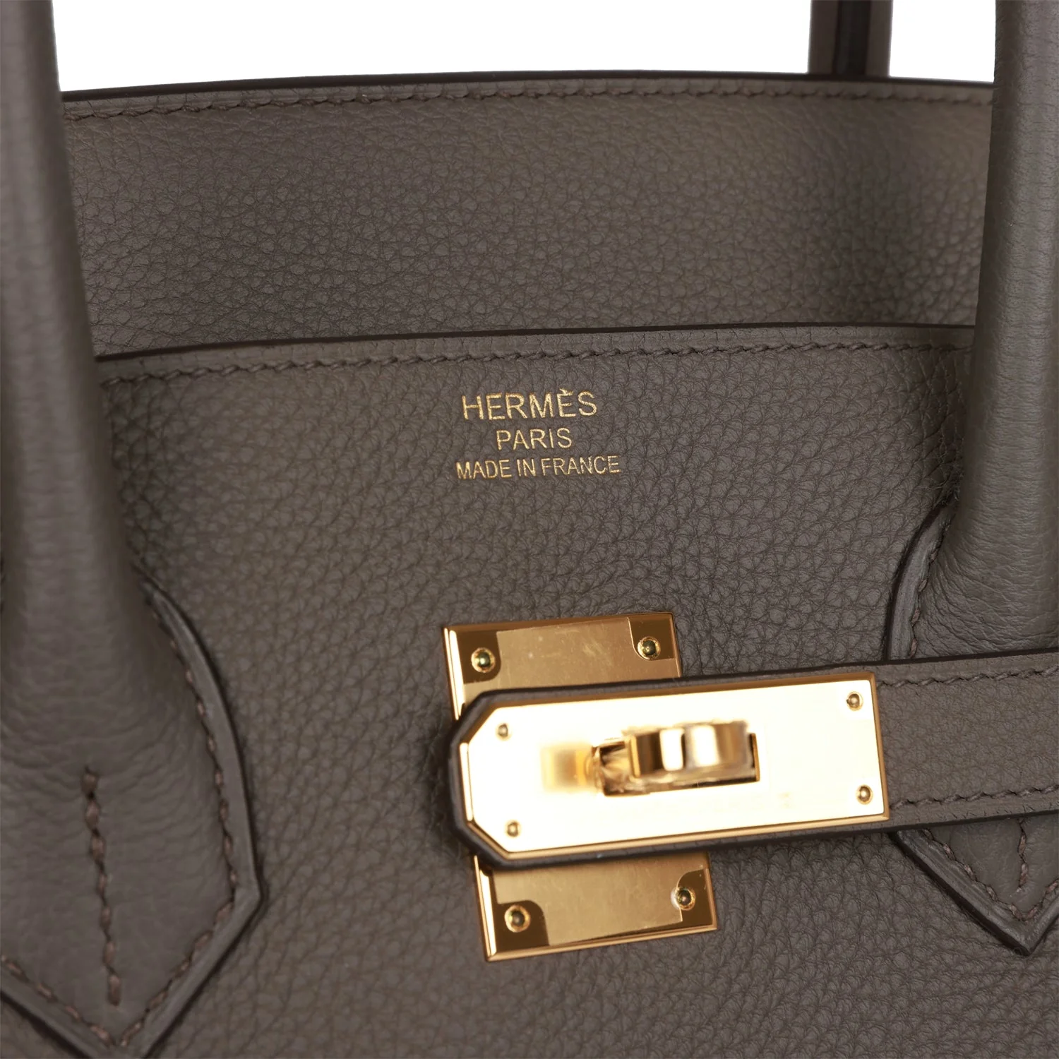 Hermes Birkin 35 Etain Togo Gold Hardware - Image 7