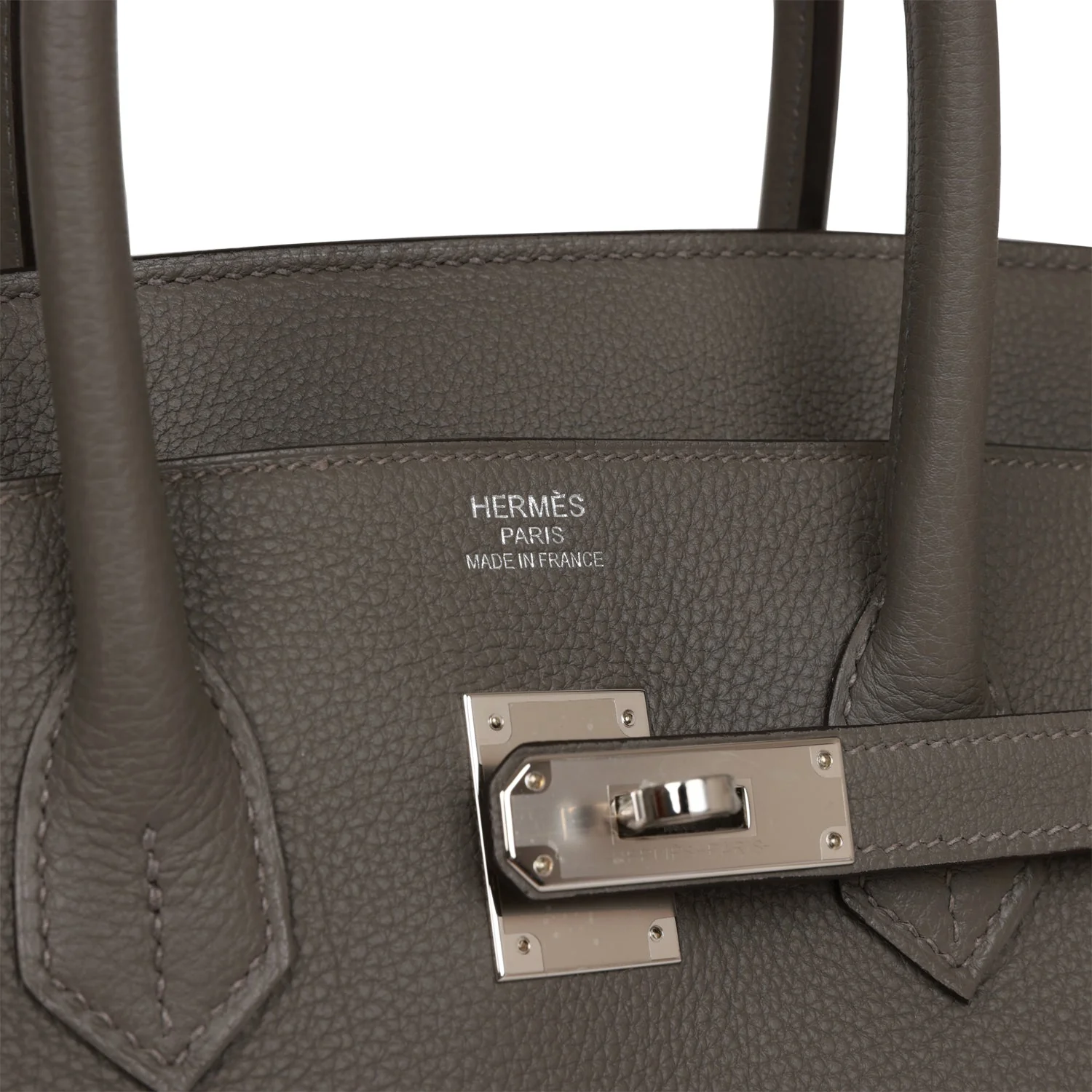 Hermes Birkin 35 Gris Meyer Togo Palladium Hardware - Image 7