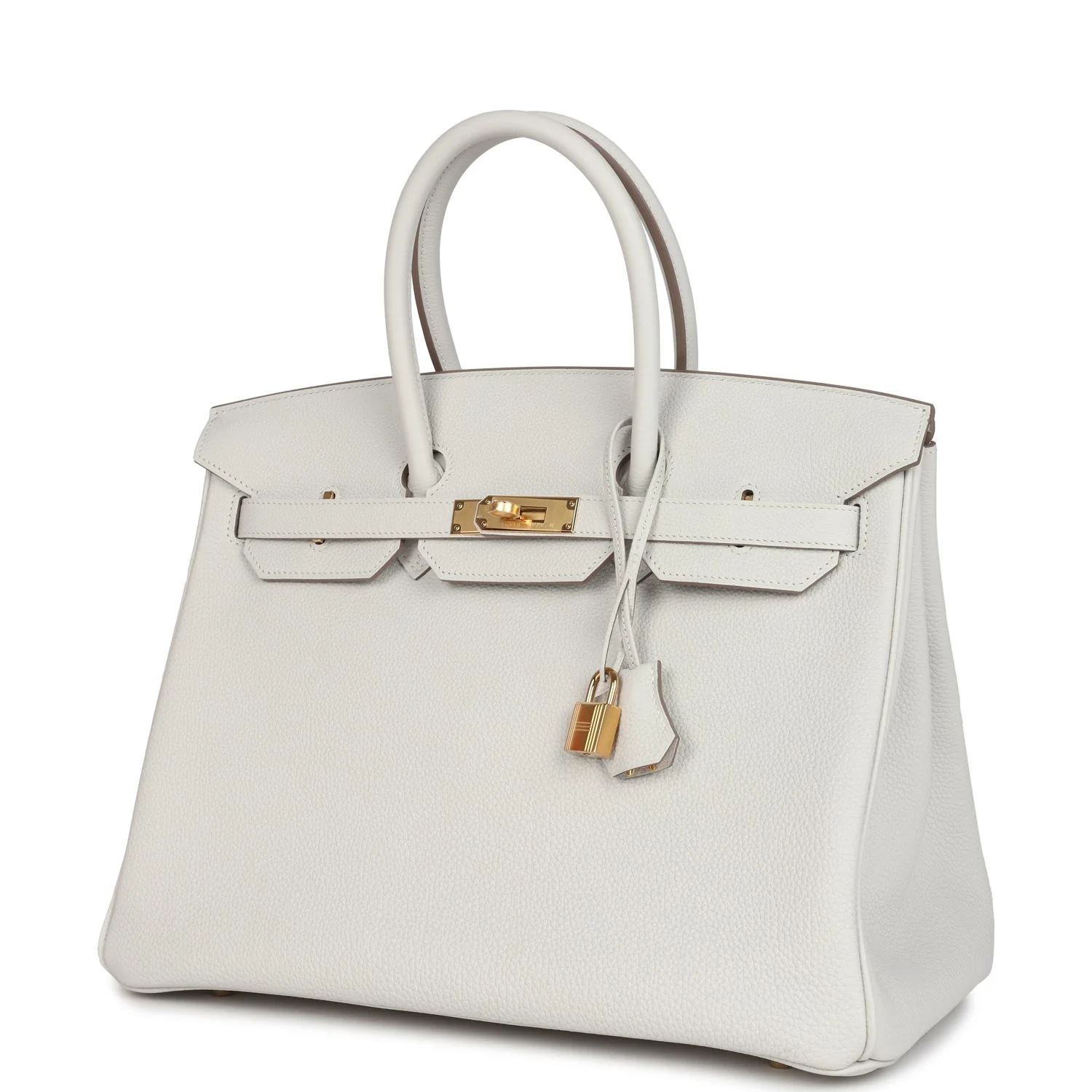 Hermes Birkin 35 Gris Pale Togo Gold Hardware - Image 5