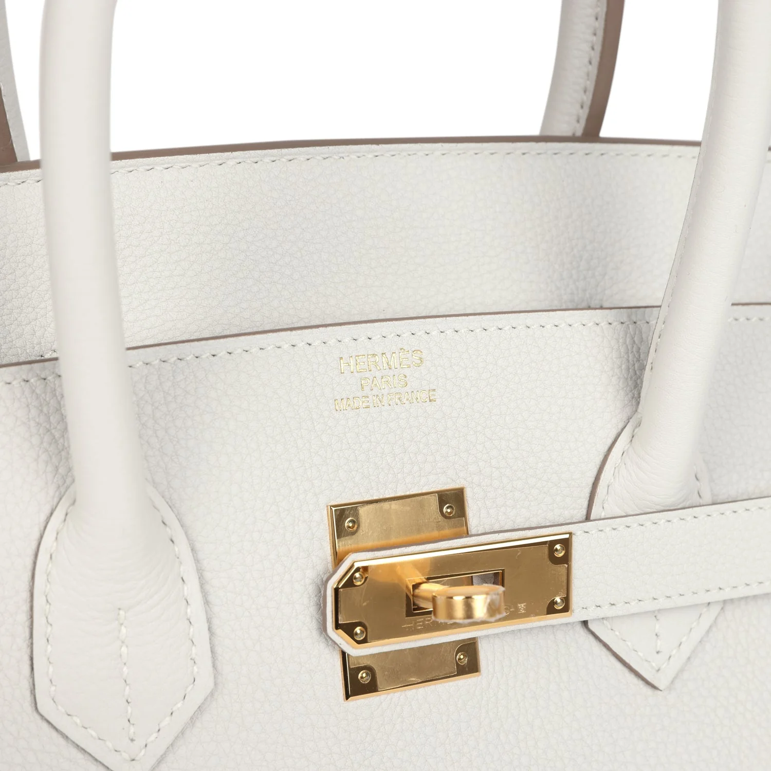 Hermes Birkin 35 Gris Pale Togo Gold Hardware - Image 7