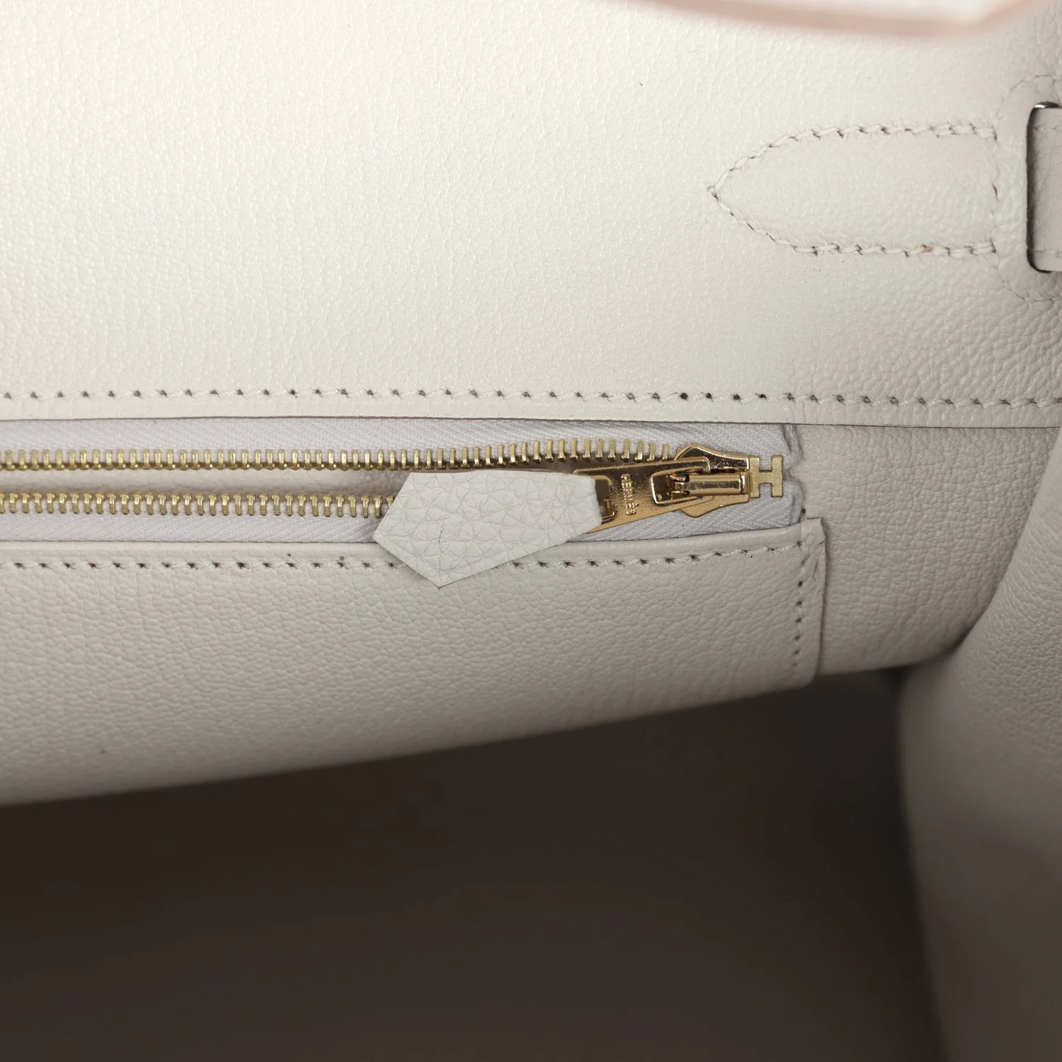 Hermes Birkin 35 Gris Pale Togo Gold Hardware - Image 9