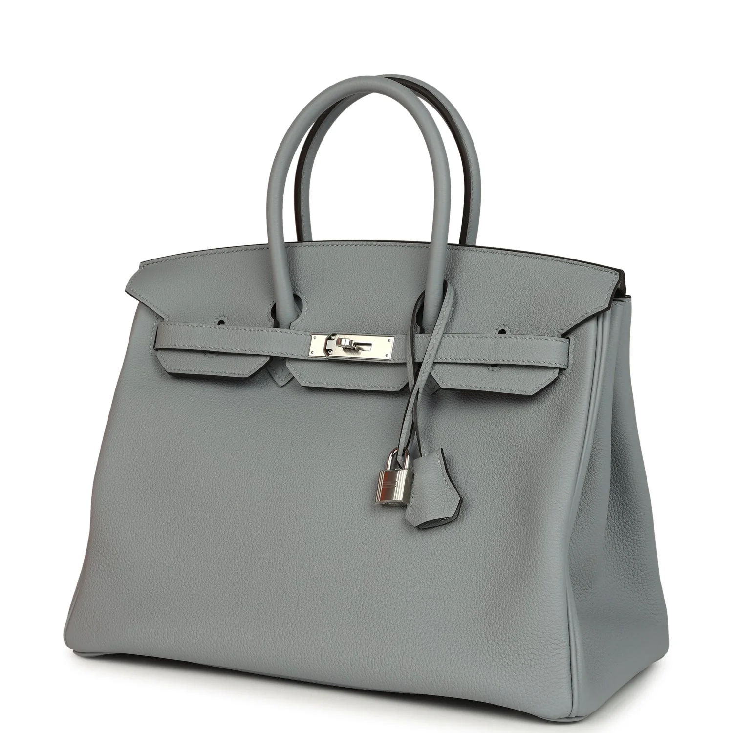 Hermes Birkin 35 Gris Pantin Togo Palladium Hardware - Image 5