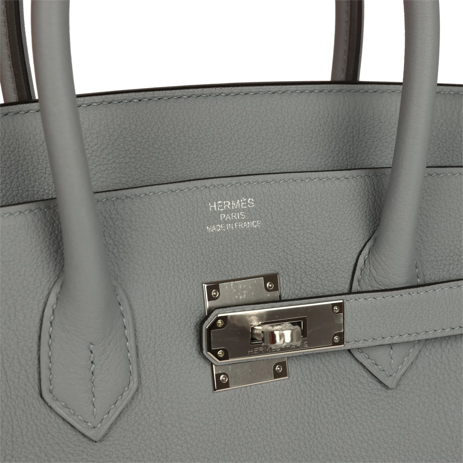 Hermes Birkin 35 Gris Pantin Togo Palladium Hardware - Image 7