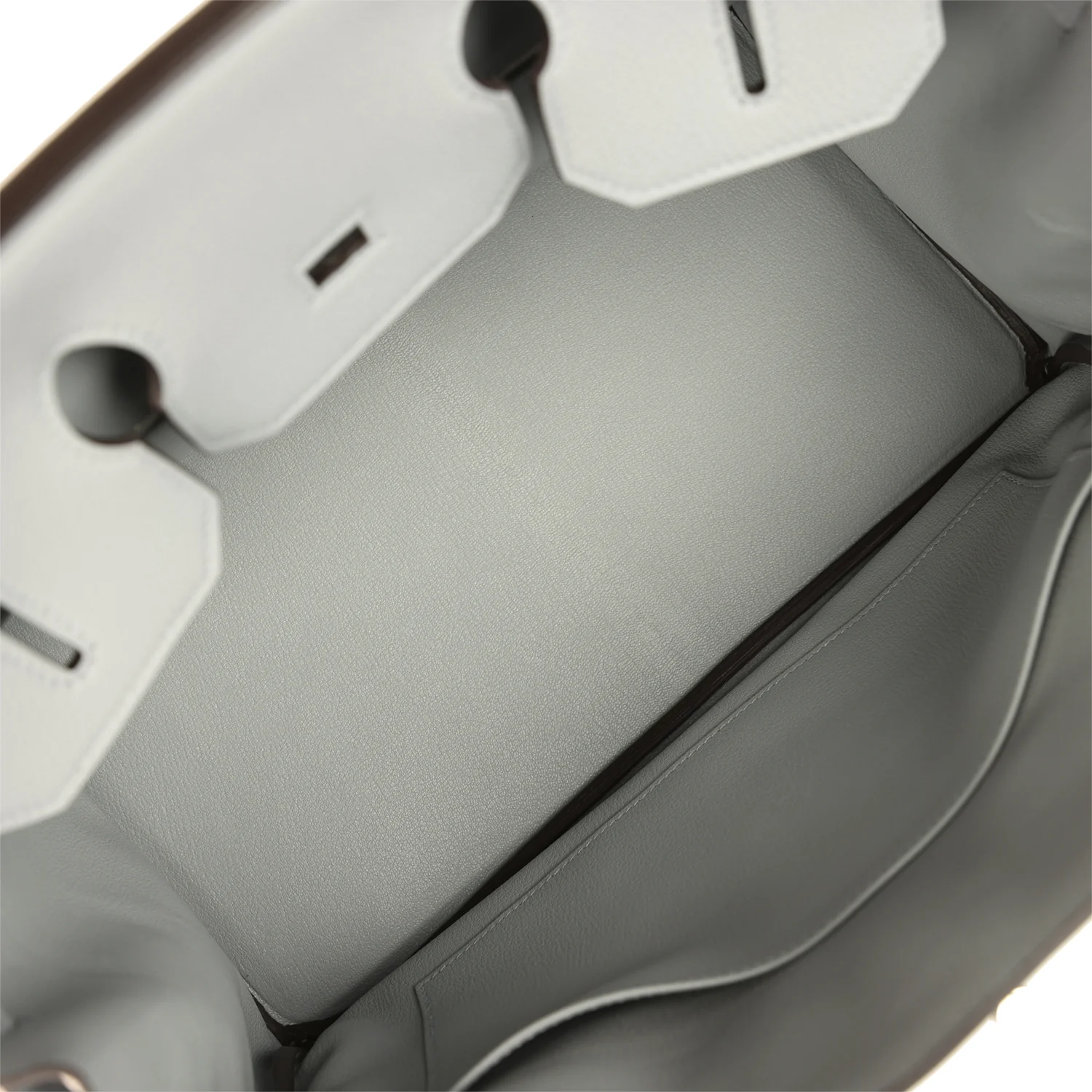 Hermes Birkin 35 Gris Pantin Togo Palladium Hardware - Image 8