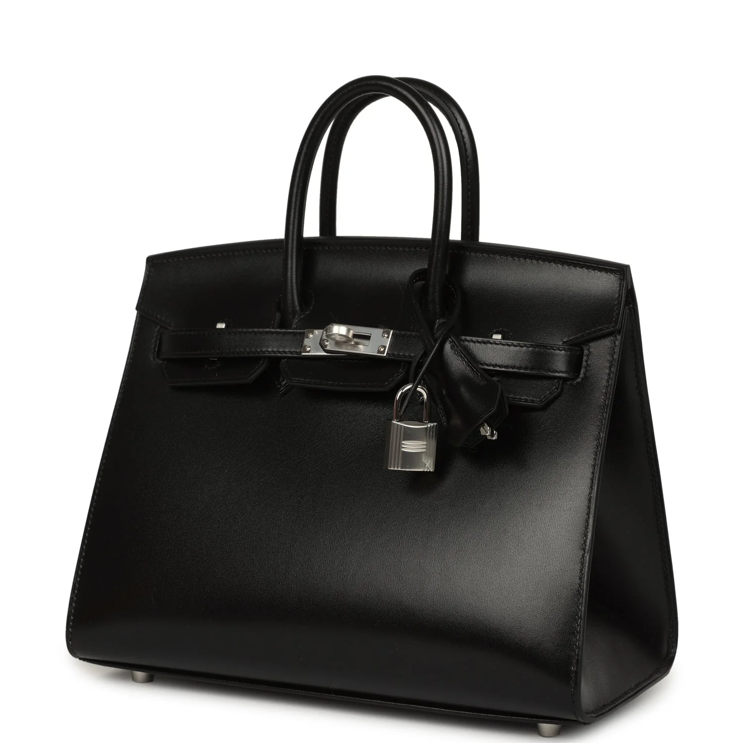 Hermes Birkin Sellier 25 Black Box Palladium Hardware - Image 3