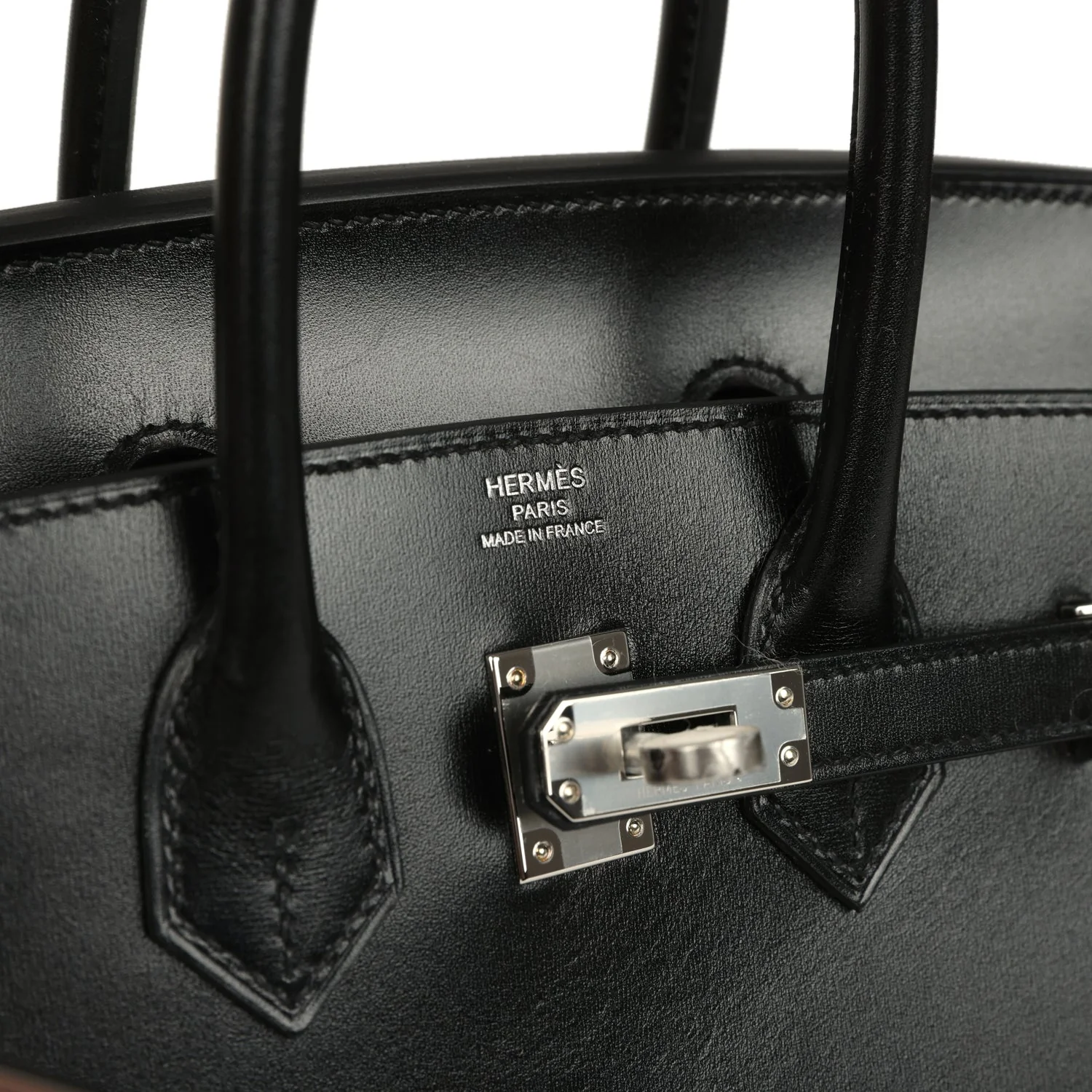 Hermes Birkin Sellier 25 Black Box Palladium Hardware - Image 7
