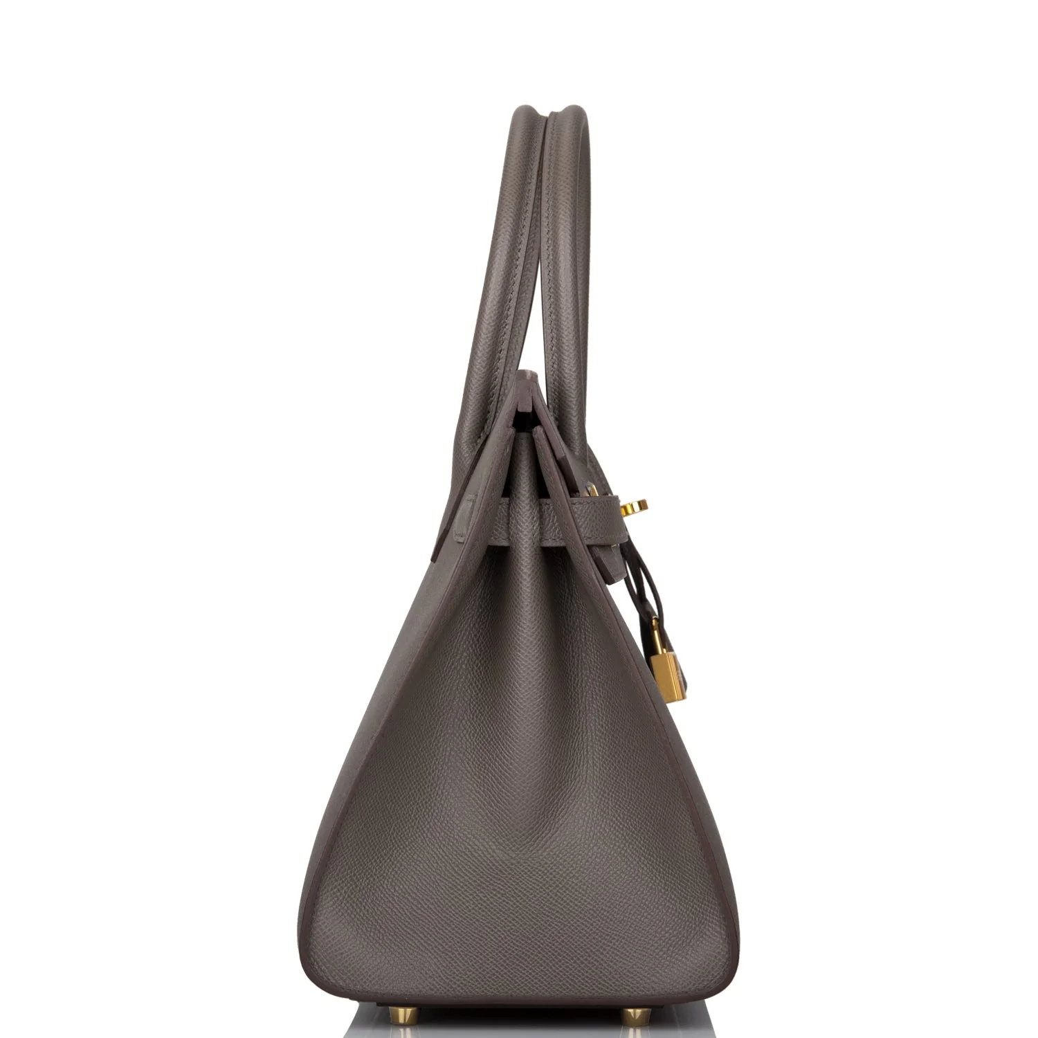 Hermes Birkin Sellier 30 Etain Epsom Gold Hardware - Image 3