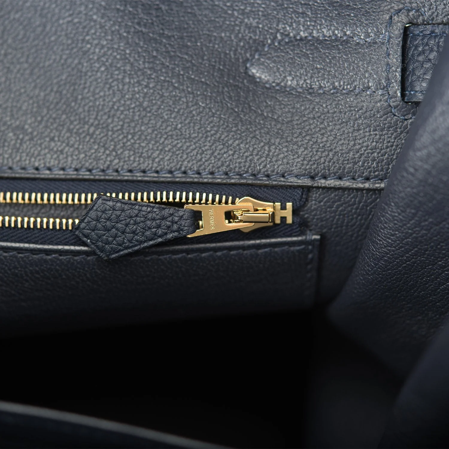 Hermes Bleu Nuit Togo Birkin 35cm Gold Hardware - Image 9