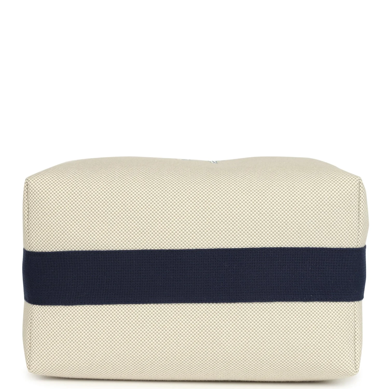 Hermes Bride A Brac Cabriole GM Gris Perle and Bleu Canvas Palladium Hardware - Image 6