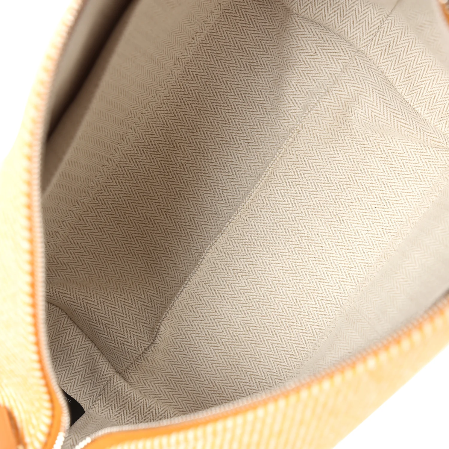 Hermes Bride A Brac Carre Case PM Fauve Merino Wool Palladium Hardware - Image 9