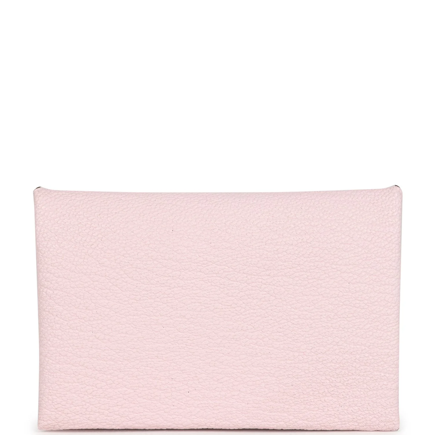 Hermes Calvi Card Holder Rose Darling Chevre Mysore Palladium Hardware - Image 4