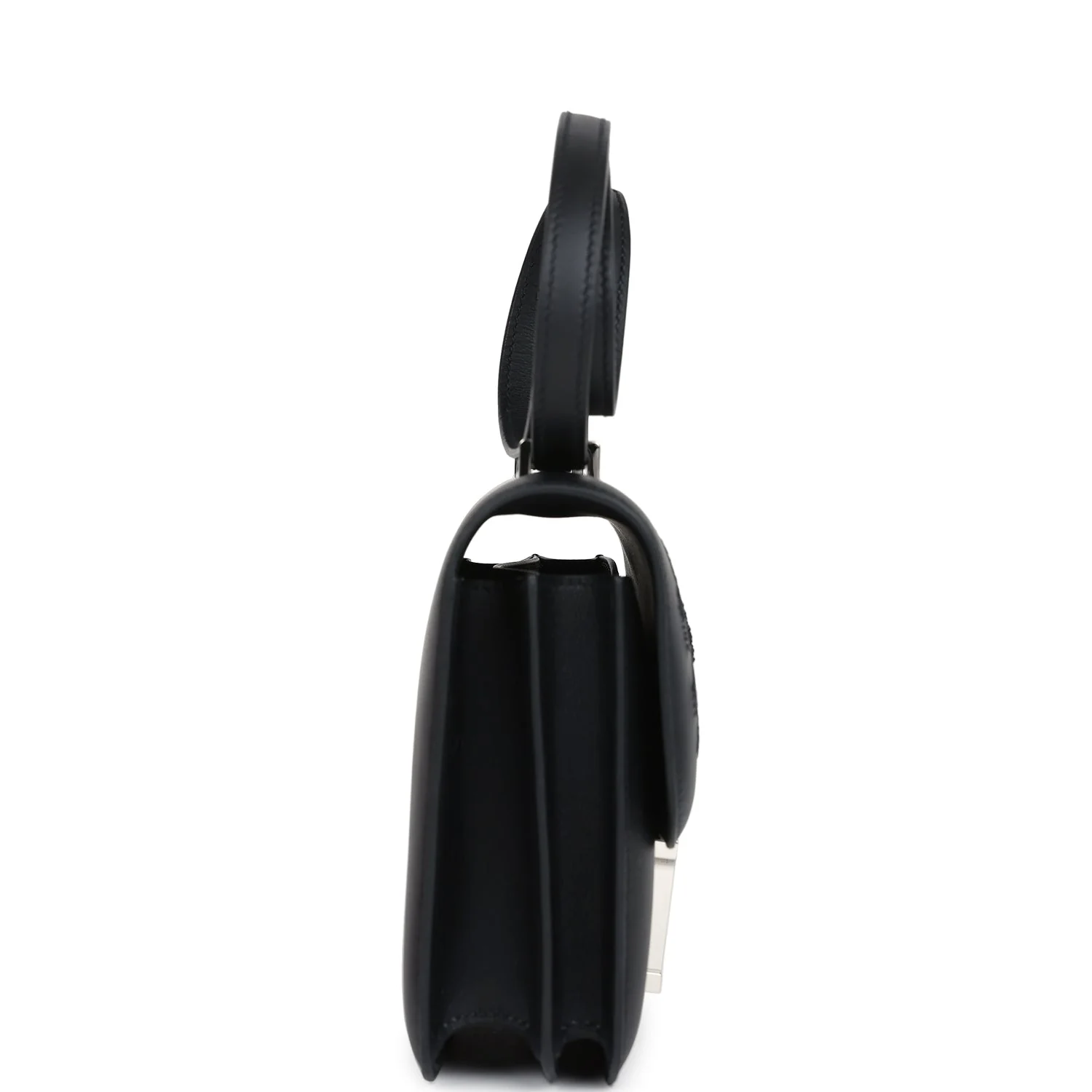 Hermes Constance 18 "Dancing Flowers" Black Embroidered Swift Palladium Hardware - Image 3