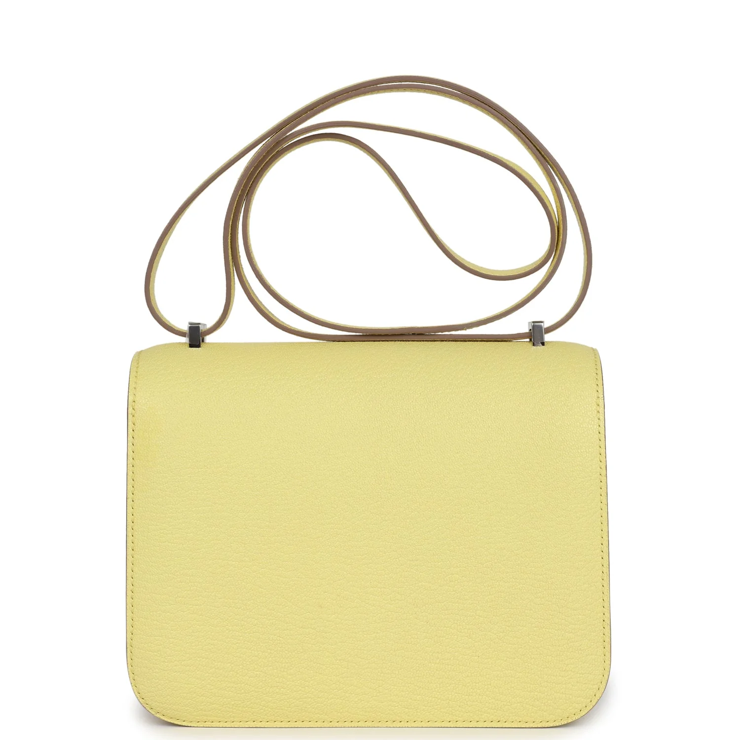 Hermes Constance 18 Limoncello Chevre Mysore Palladium Hardware - Image 4