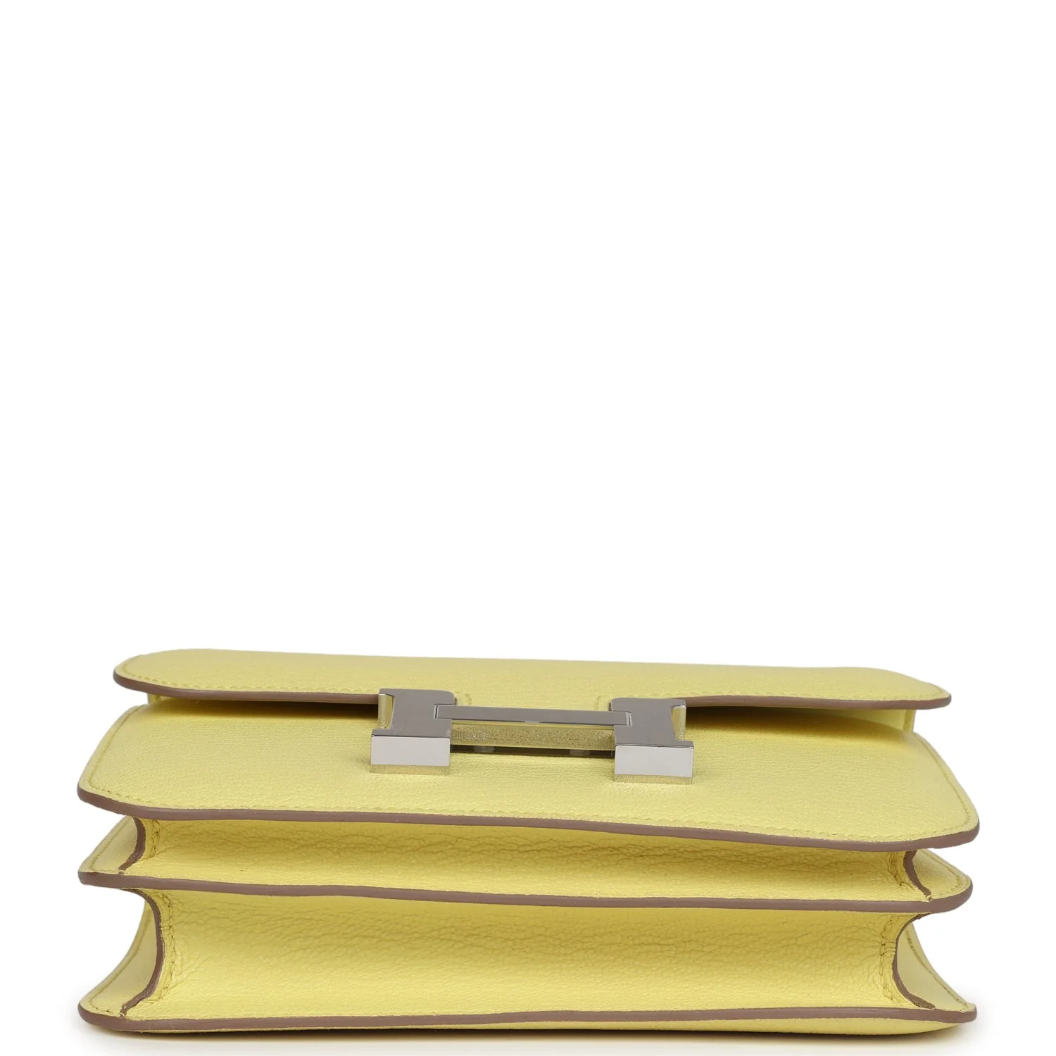 Hermes Constance 18 Limoncello Chevre Mysore Palladium Hardware - Image 6